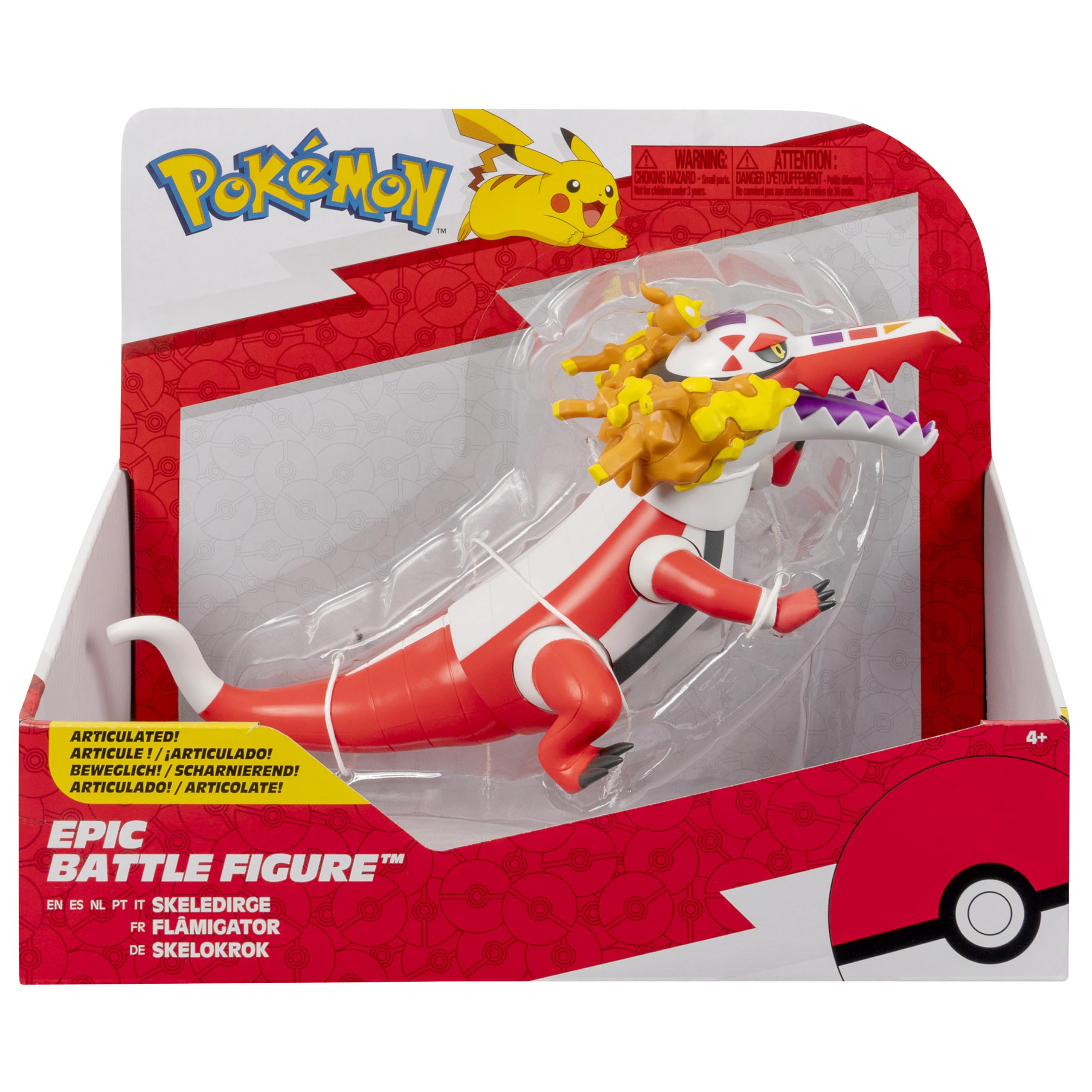 Pokémon Skeledirge Epic Battle Figure - 12-Inch Articulated Action Figure 4