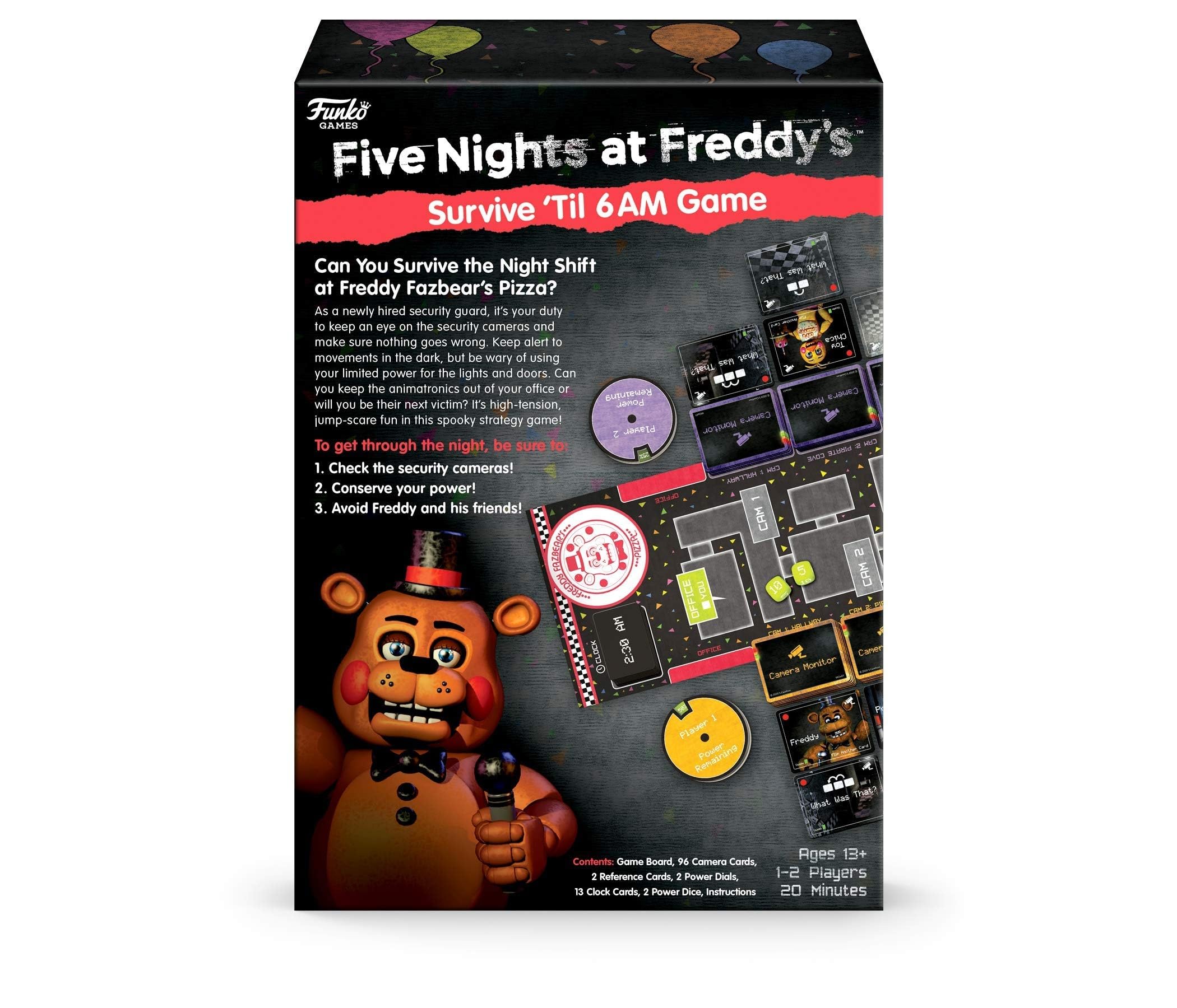 Funko Games Five Nights at Freddy's - Survive 'til 6AM Strategy Board Game 3
