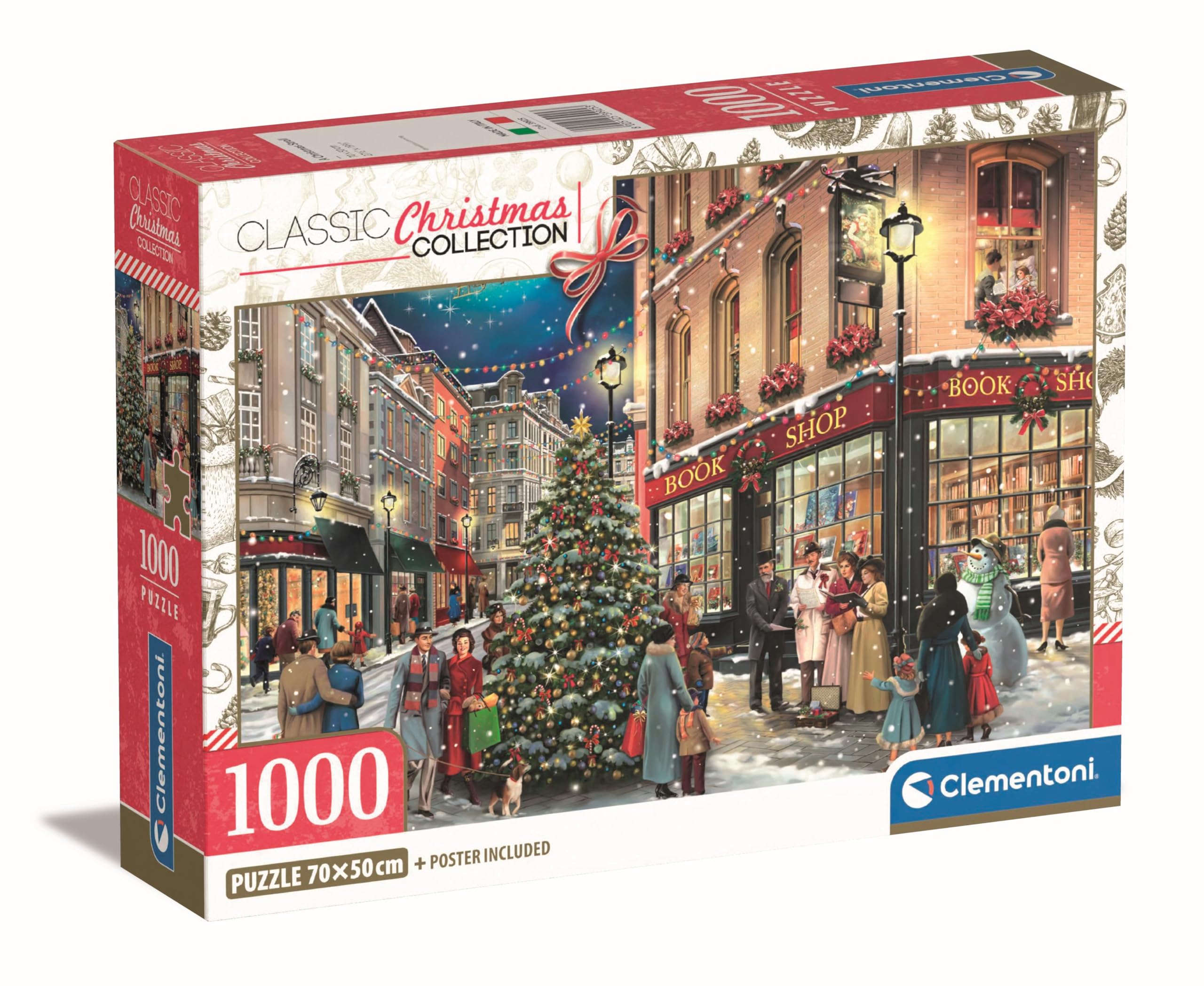 Clementoni A Christmas Stroll 1000-Piece Jigsaw Puzzle - Adult Puzzle, Made in Italy 1