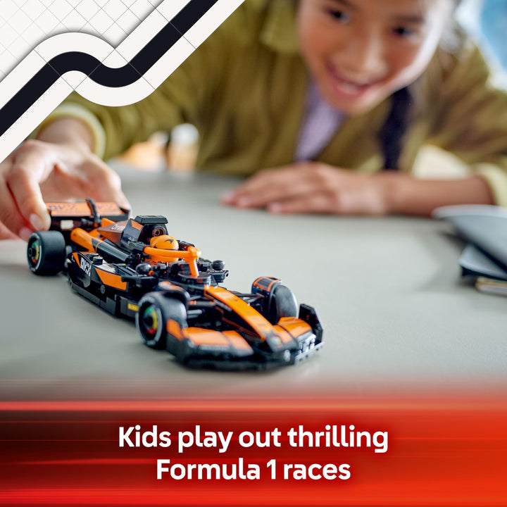 LEGO Speed Champions McLaren F1 Team MCL38 Race Car Toy with Collectible Driver Minifigure - Building Set for 10+