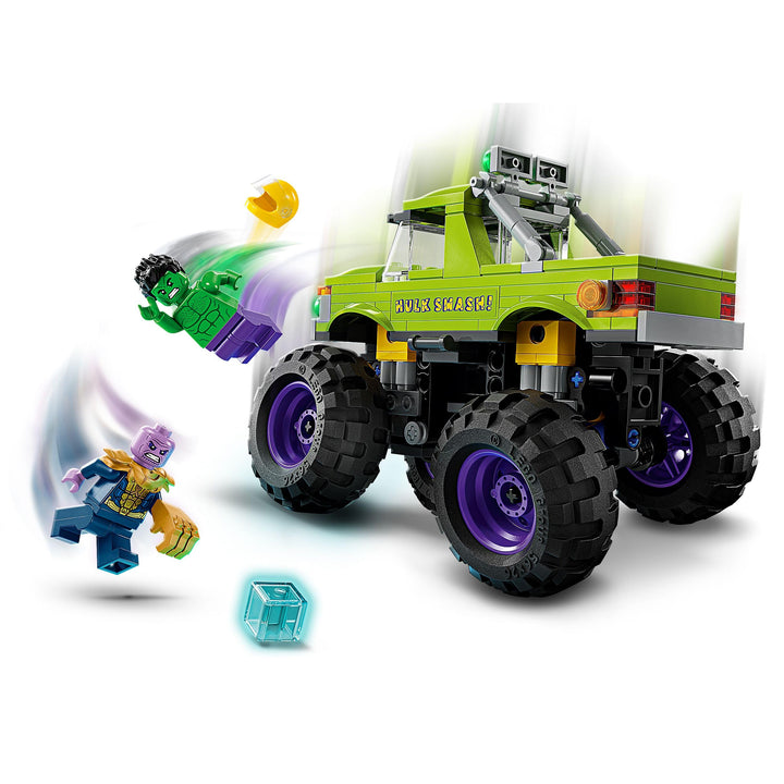 LEGO Marvel The Hulk Truck vs. Thanos - Super Hero Building Toy with Minifigures for Ages 7+