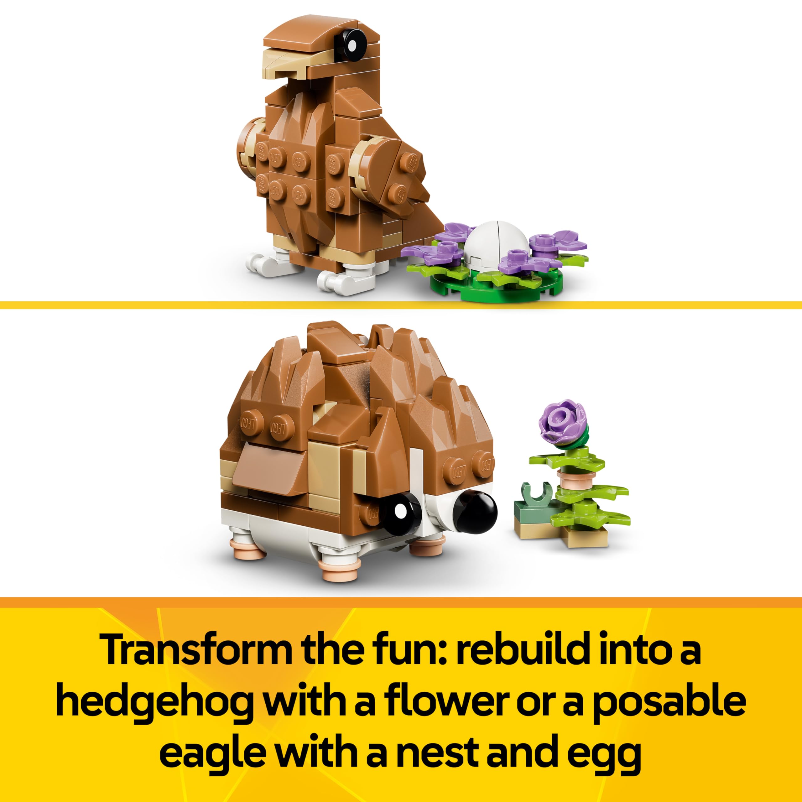 LEGO Creator 3in1 Cute Hamster with a Flower Building Set | 166 Pieces | Ages 7+ 5