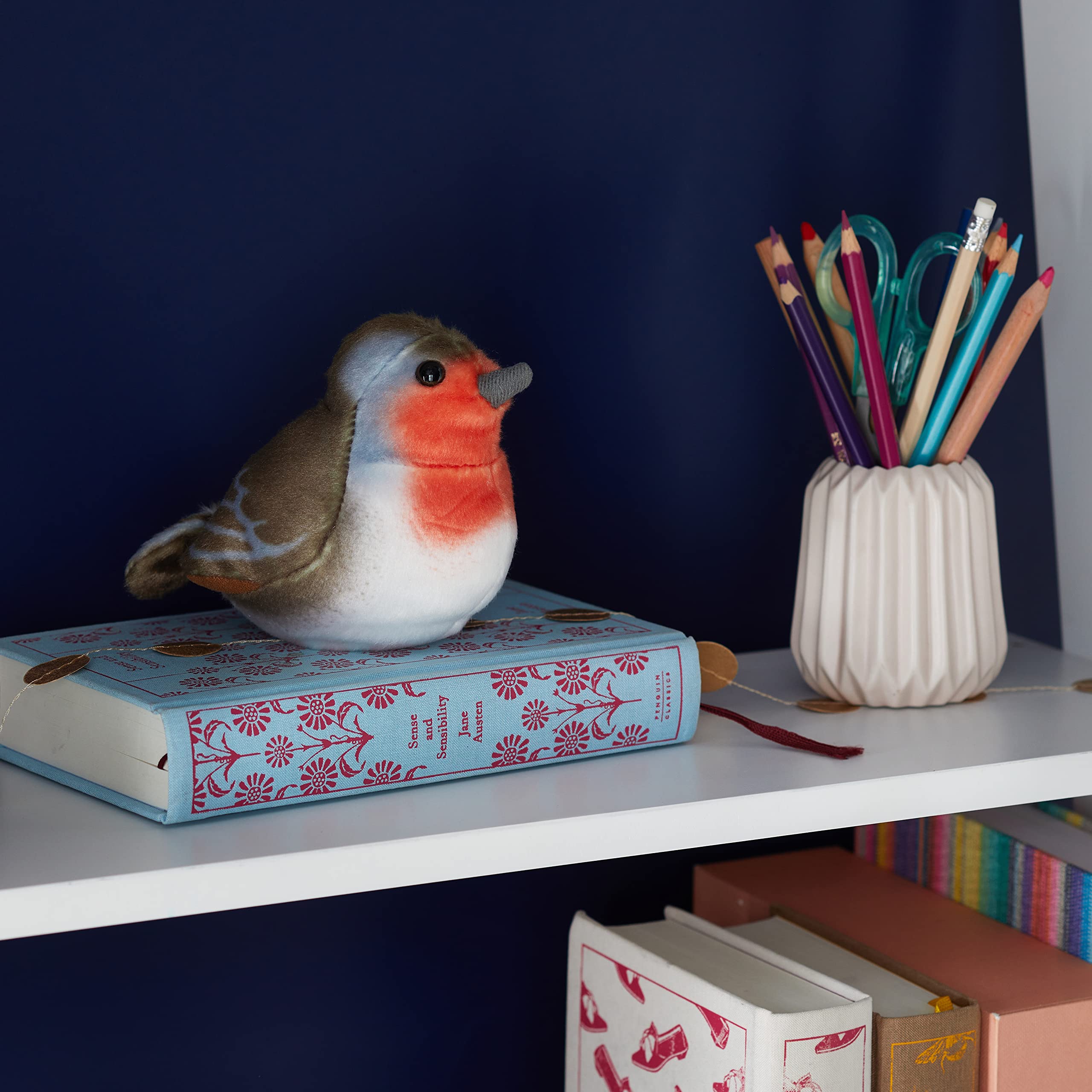 Wild Republic BIRD19490 RED Breast Plush Toy, Multi-Colour , 5 x 5 x 4 inches 2