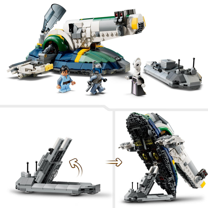 LEGO Star Wars 75433 Jango Fett's Starship - Buildable Play & Display Toy with Rotating Wings for Ages 9+