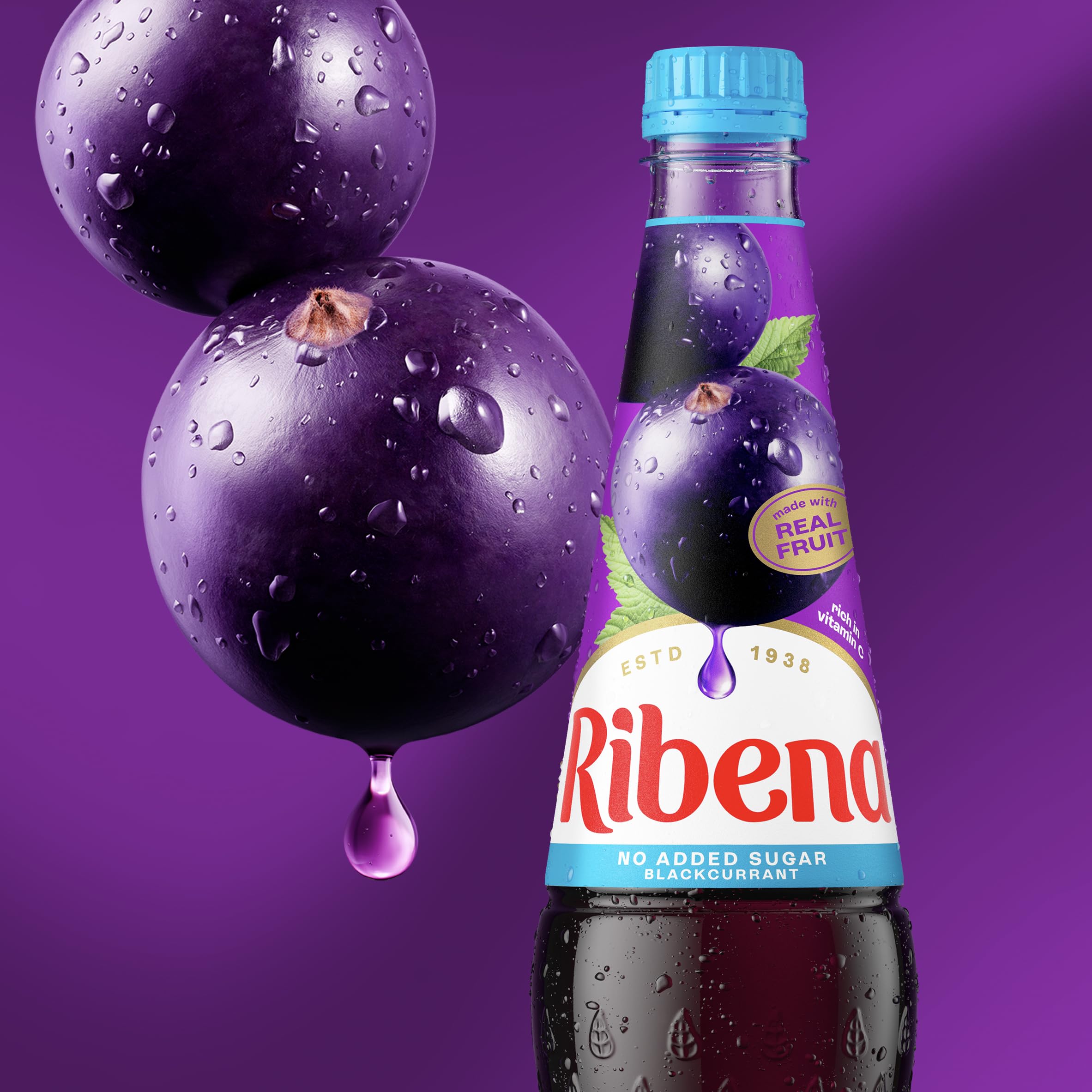 Ribena - Blackcurrant Squash No Added Sugar 1.5L 5