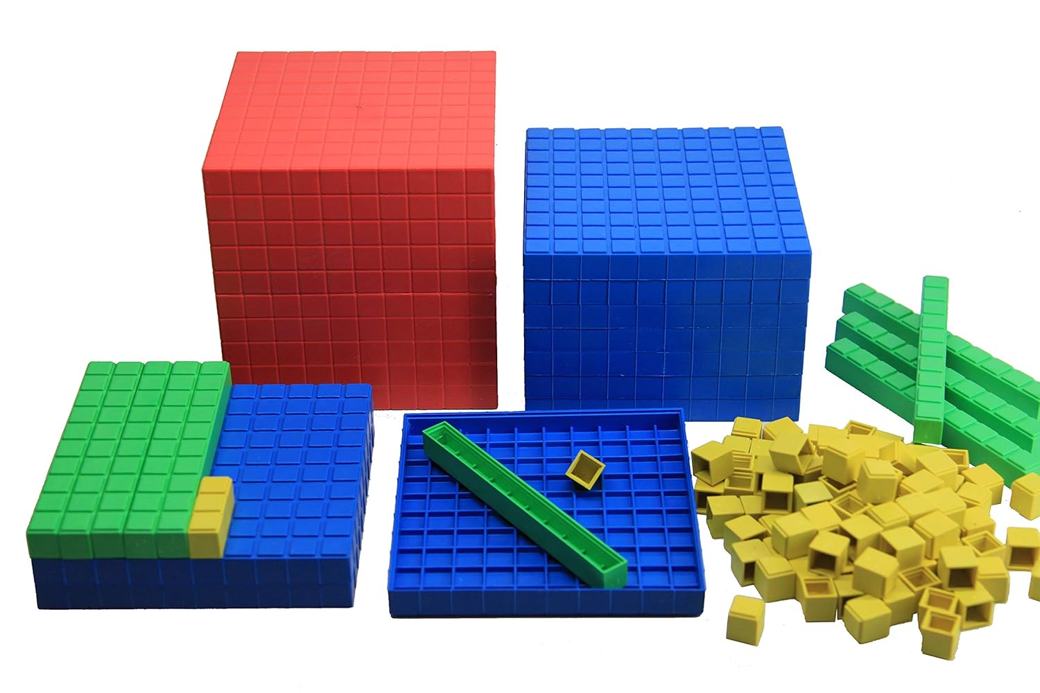 WISSNER Base Ten Set - Educational Math Learning Toy for Kids 3+