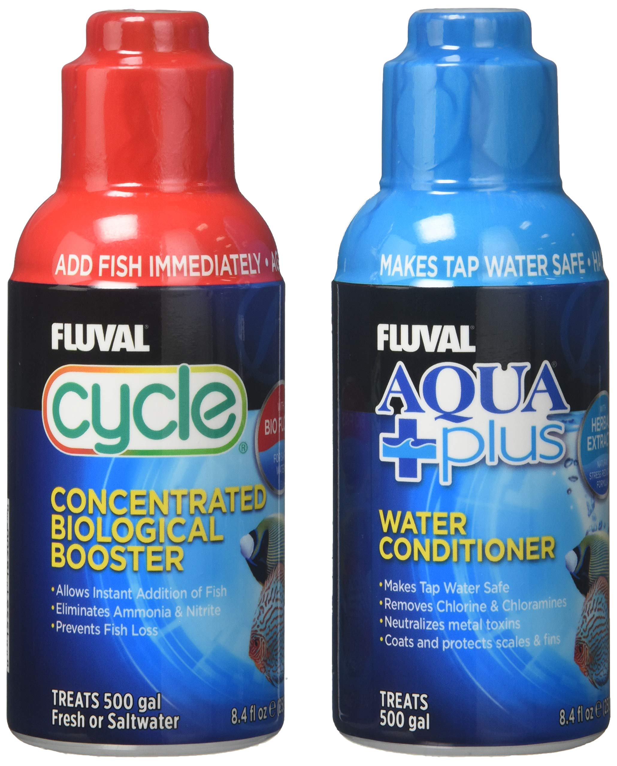Fluval Water Care Value Pack - Aqua Plus & Cycle | 250ml Liquid Treatment