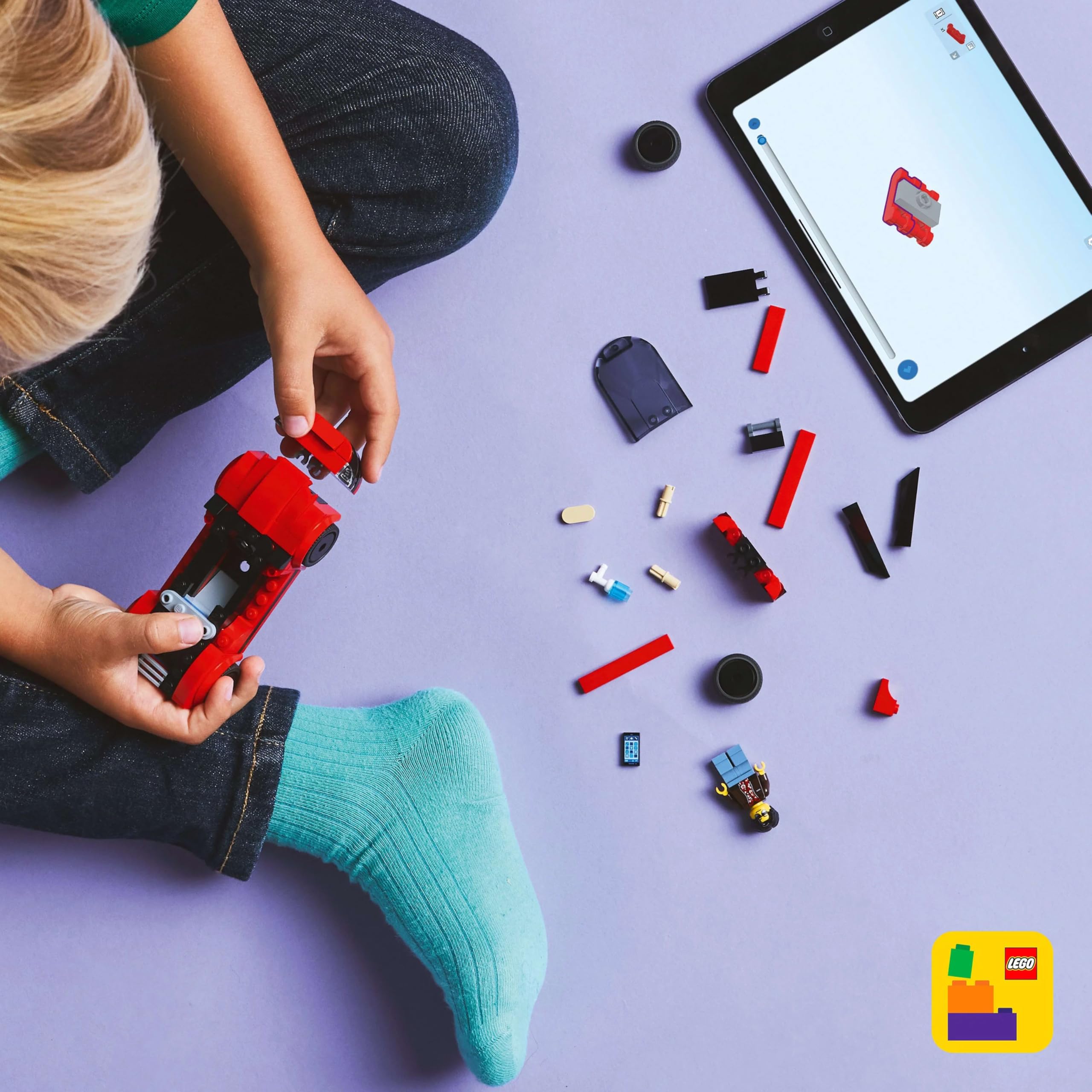 LEGO City Red Sports Car Toy - Buildable Vehicle Playset for 5+ Year Olds 5