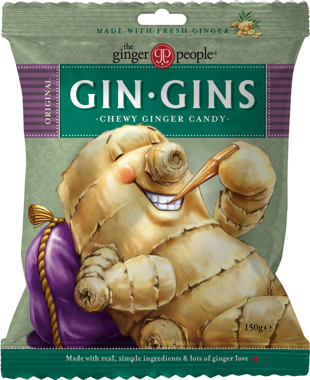 The Ginger People - Gin Gin Original Chewy Candy 150 g