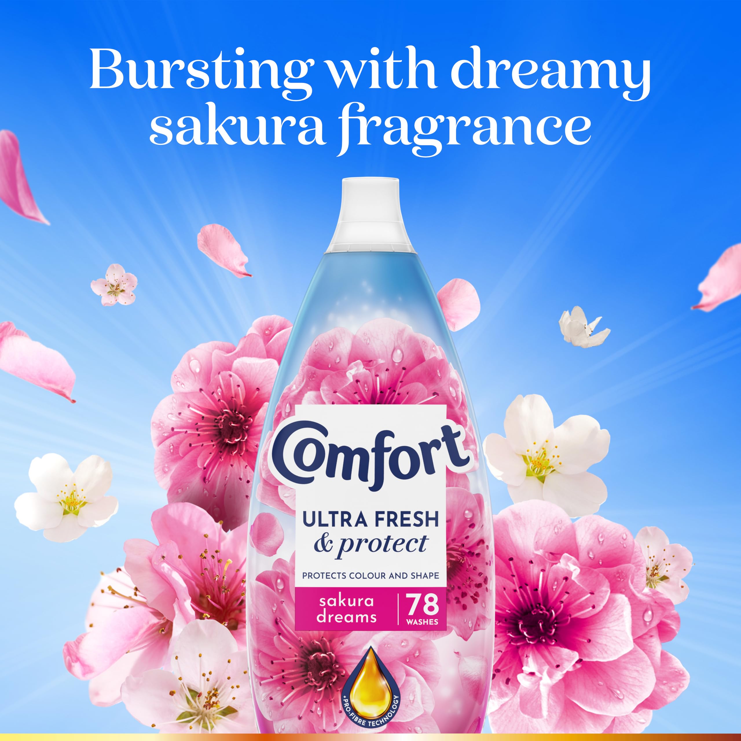 Comfort Ultra Fresh & Protect Sakura Dreams Fabric Conditioner 2