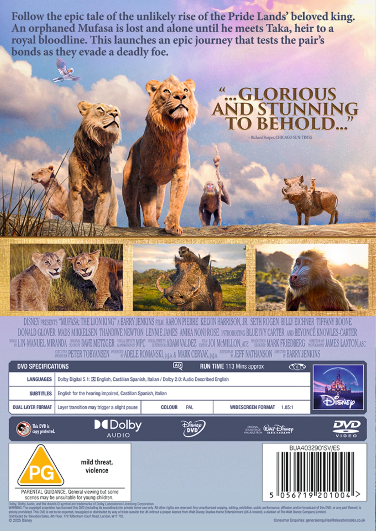 Disney's Mufasa: The Lion King [DVD]