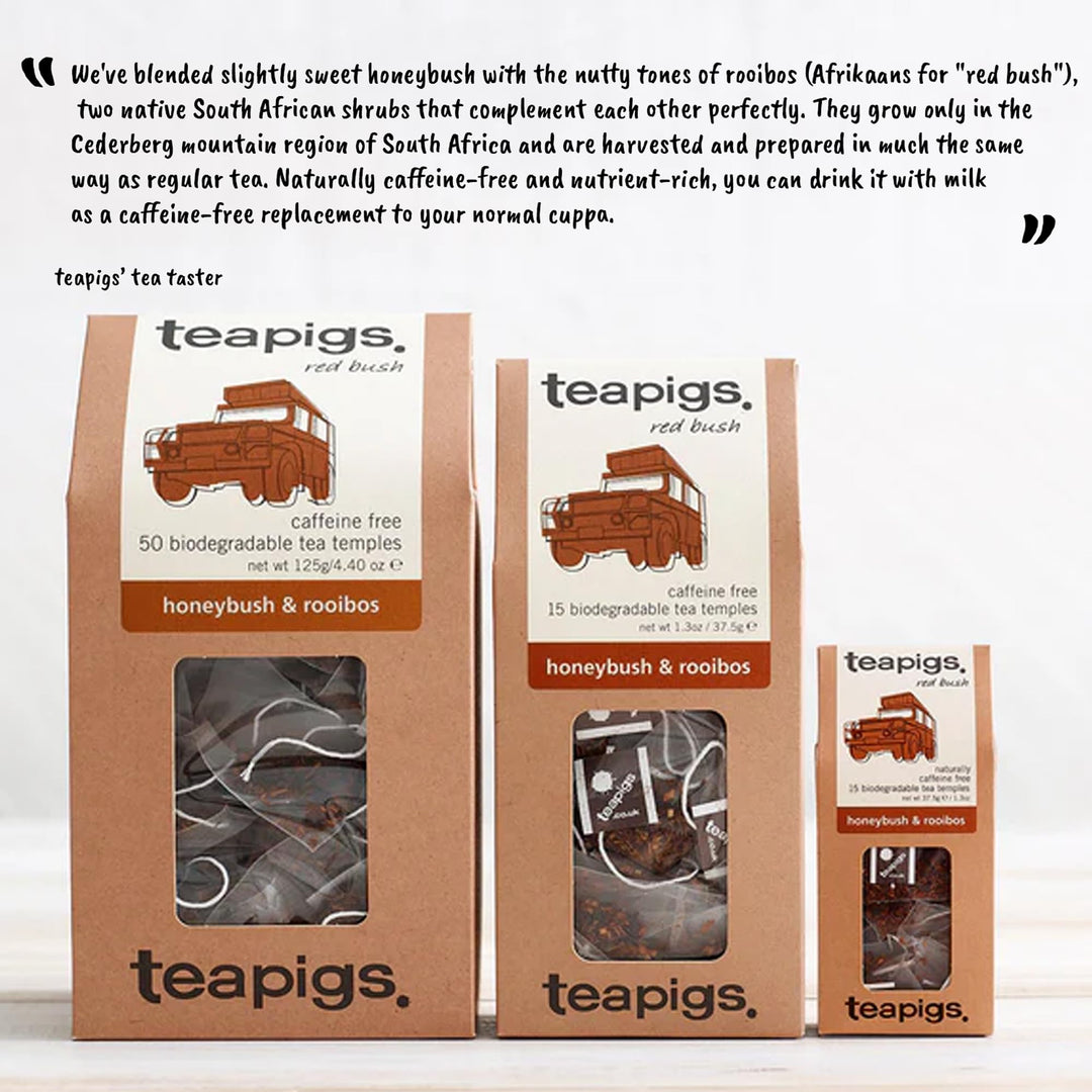 Teapigs Honeybush & Rooibos 50 Tea Temples