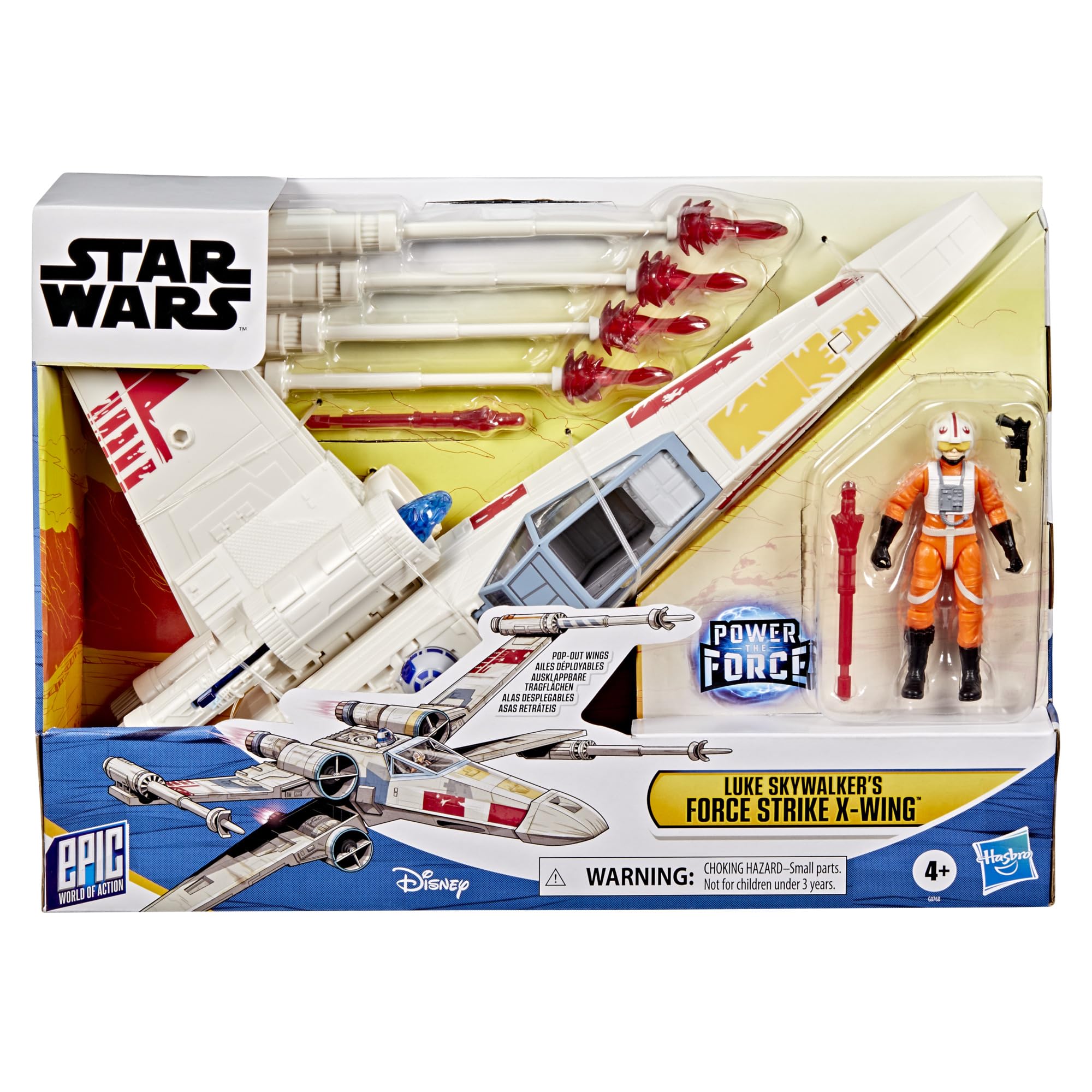 Star Wars Luke Skywalker's Force Strike X-wing with 4-Inch Figure | Ages 4+