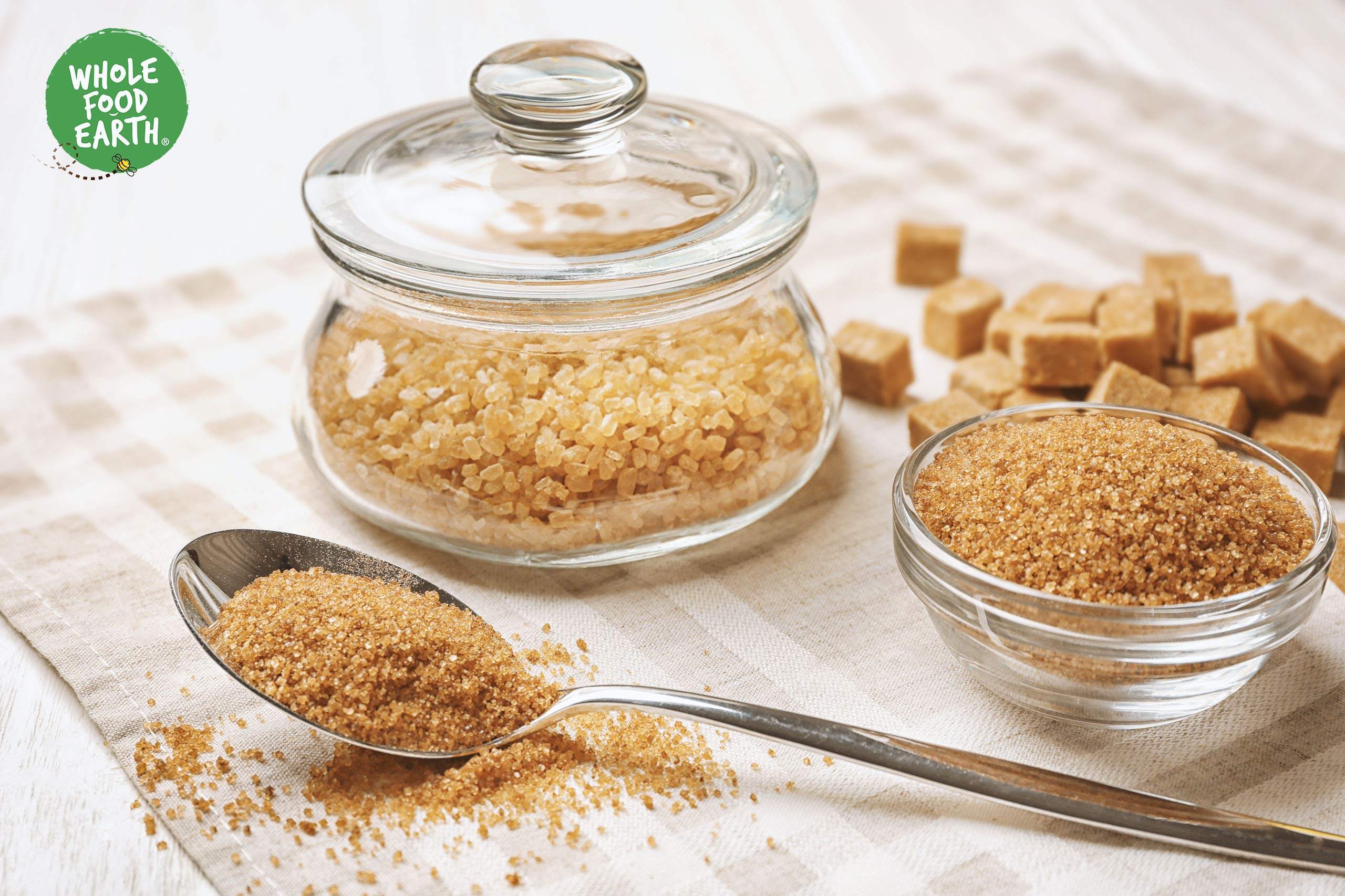 Wholefood Earth Organic Golden Cane Sugar 1kg | Unrefined | Vegan | Raw 5