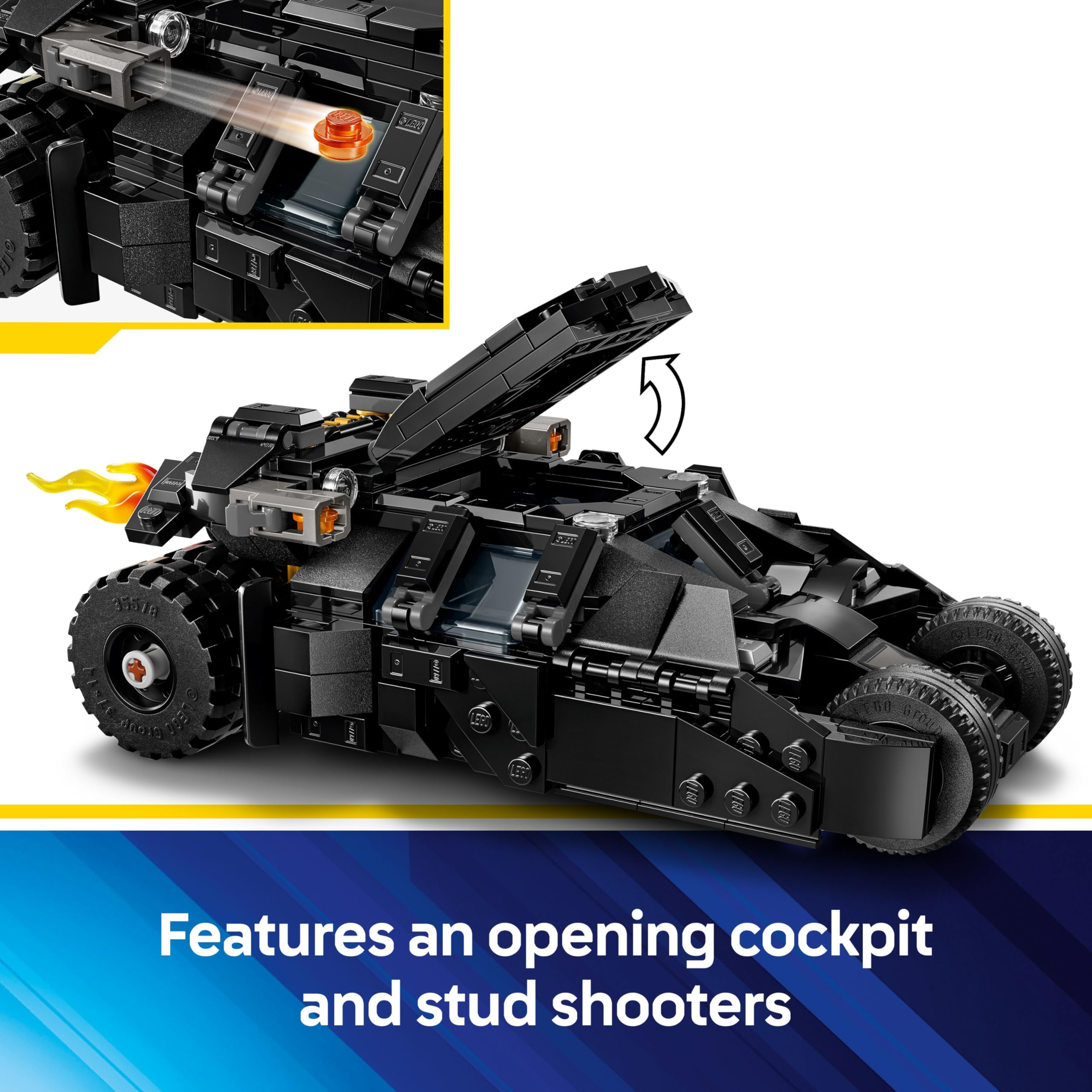 LEGO DC Batman Tumbler vs. Two-Face & The Joker - 429-Piece Batmobile Building Set for Kids 8+ 5