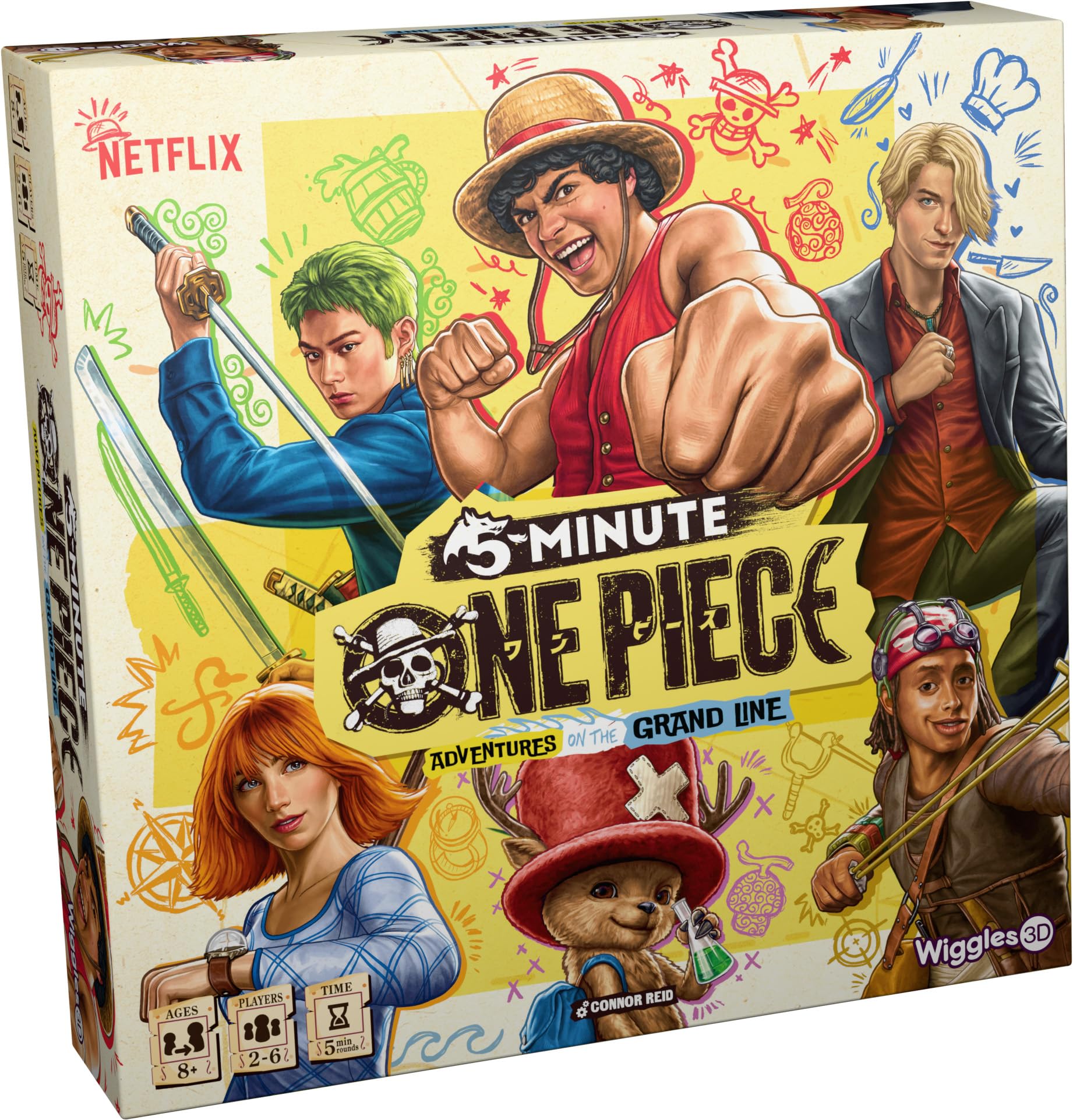 Wiggles 3d 5 Minute One Piece - Cooperative Card Game | Ages 8+ | 2-5 Players