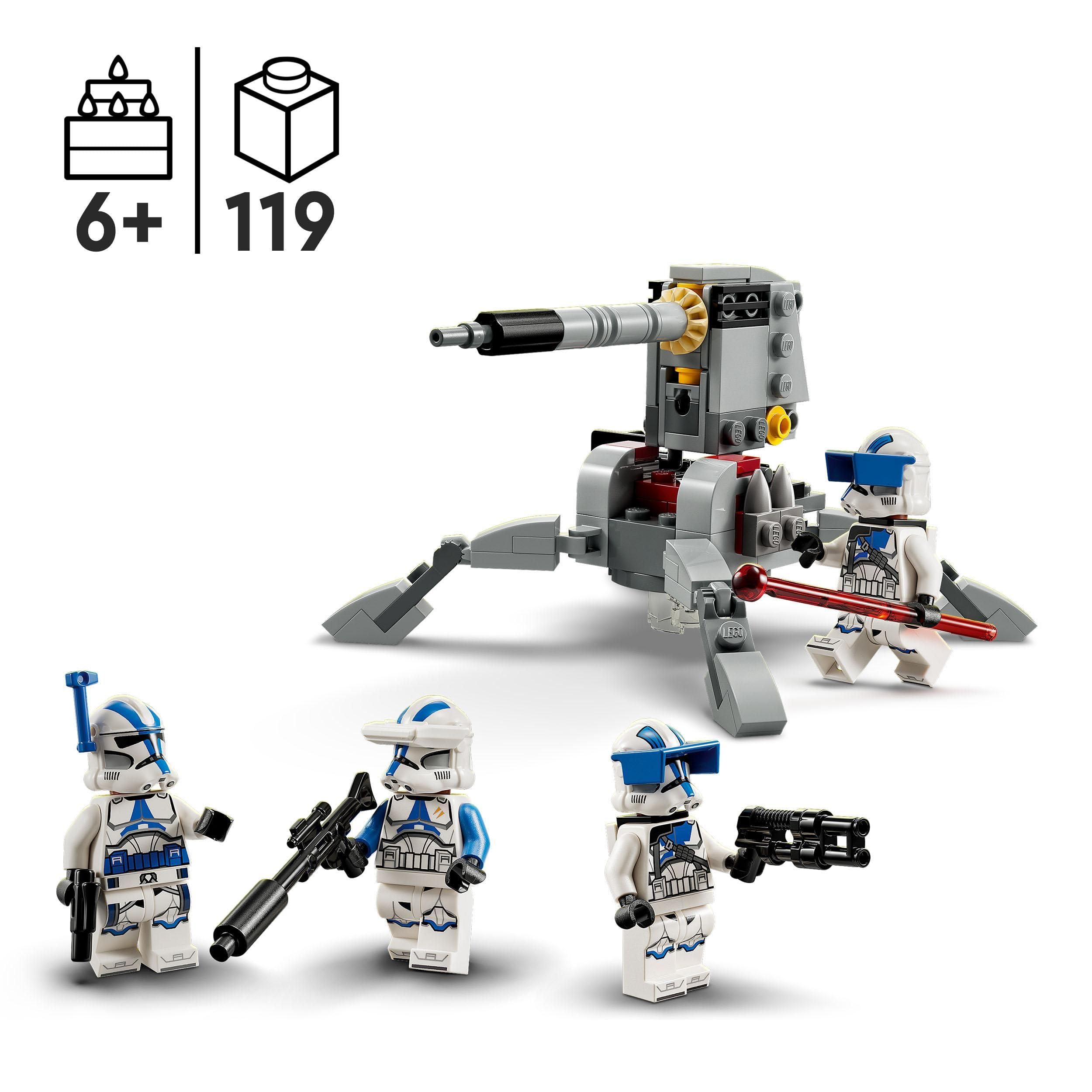 LEGO Star Wars 75345 501st Clone Troopers Battle Pack Set with AV-7 Cannon | Ages 6+ 2