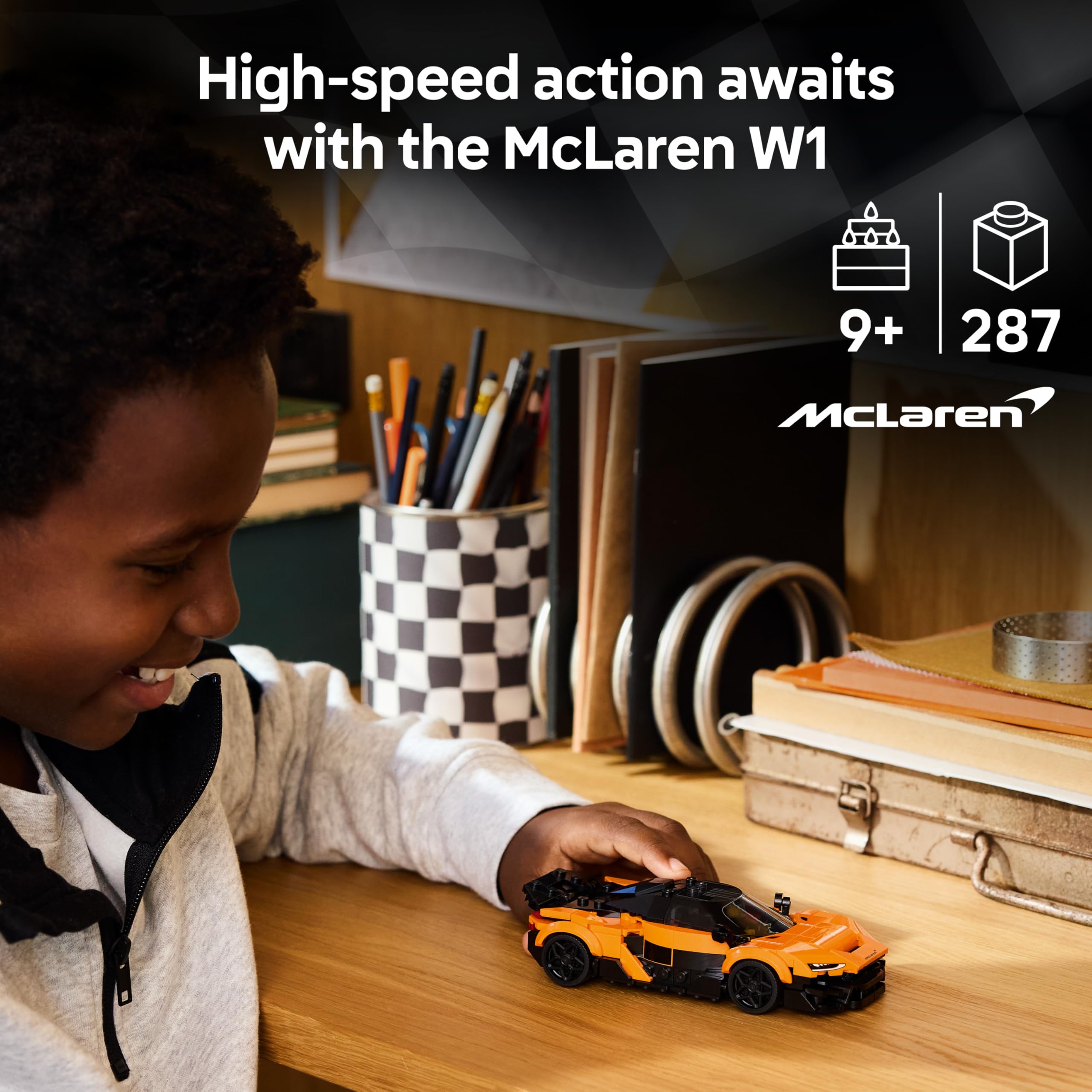 LEGO Speed Champions McLaren W1 Supercar Toy Model Kit 77257 for Ages 9+ 2