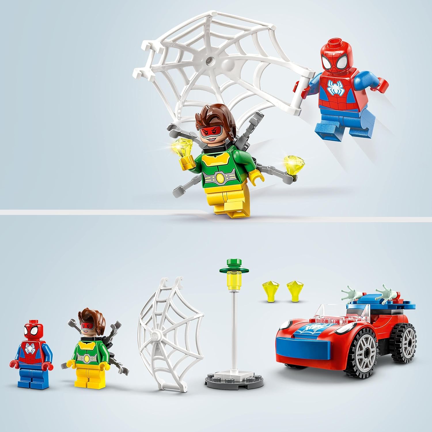 LEGO 10789 Marvel Spider-Man's Car and Doc Ock Playset - Building Toy for Kids 4+ 4