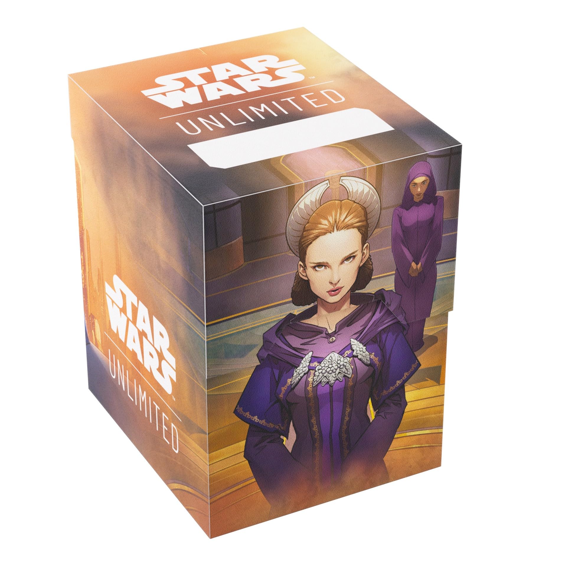 Gamegenic Star Wars: Unlimited Soft Crate - Palpatine/Padme | Trading Card Deck Box