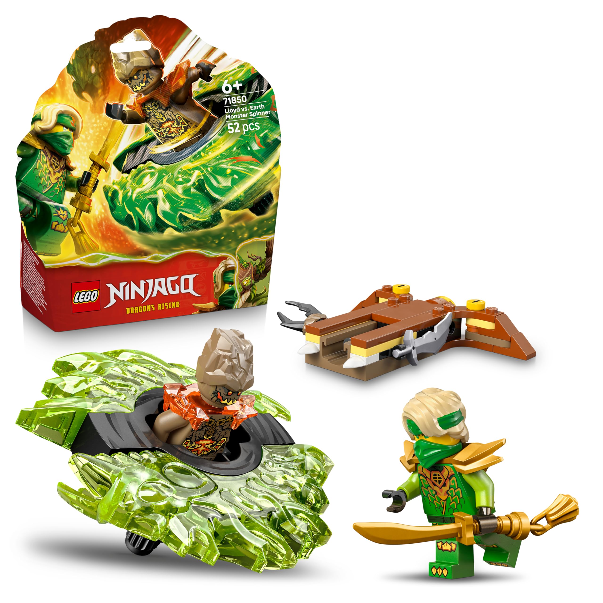 LEGO NINJAGO 71850 Lloyd vs. Earth Monster Spinner Building Set | Ages 6+ 1