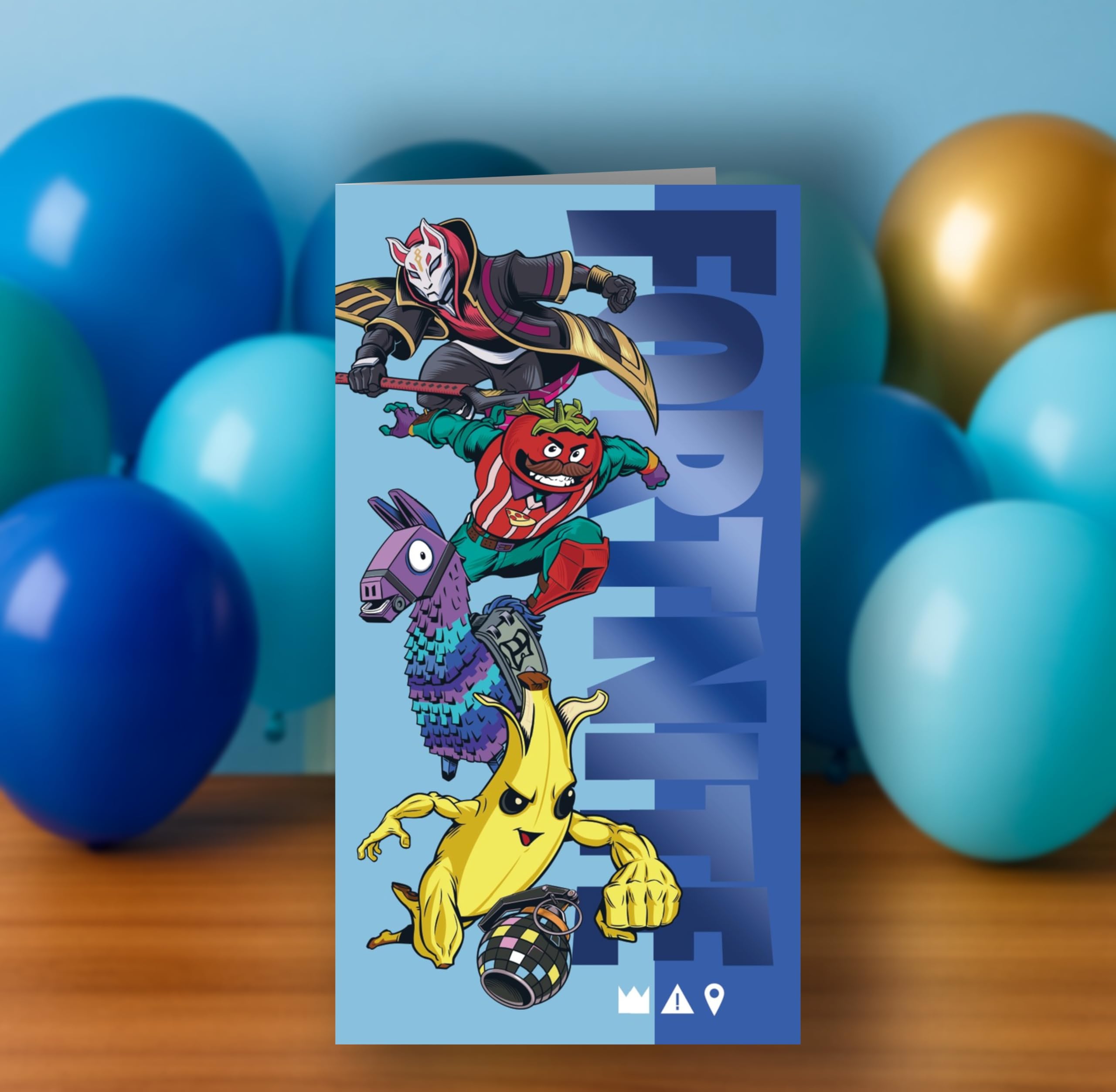 Danilo Promotions LTD Fortnite Birthday Card - Standard Size 22.86cm x 12.7cm | 50% Recycled Content 4