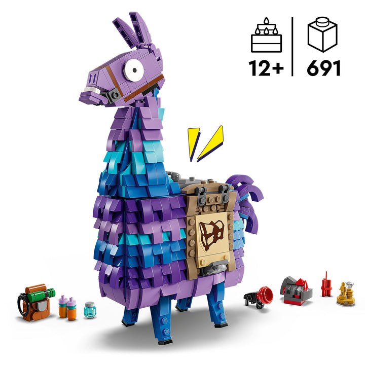 LEGO Fortnite Supply Llama 77071 - Building Set with Movable Head & Gaming Accessories