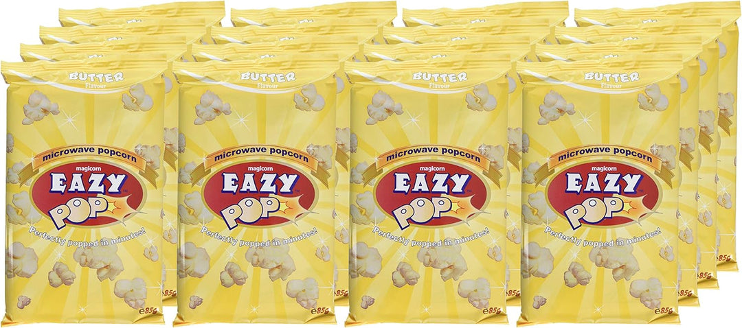 Eazypop Microwave Popcorn Butter Flavour 85g (Pack of 16)
