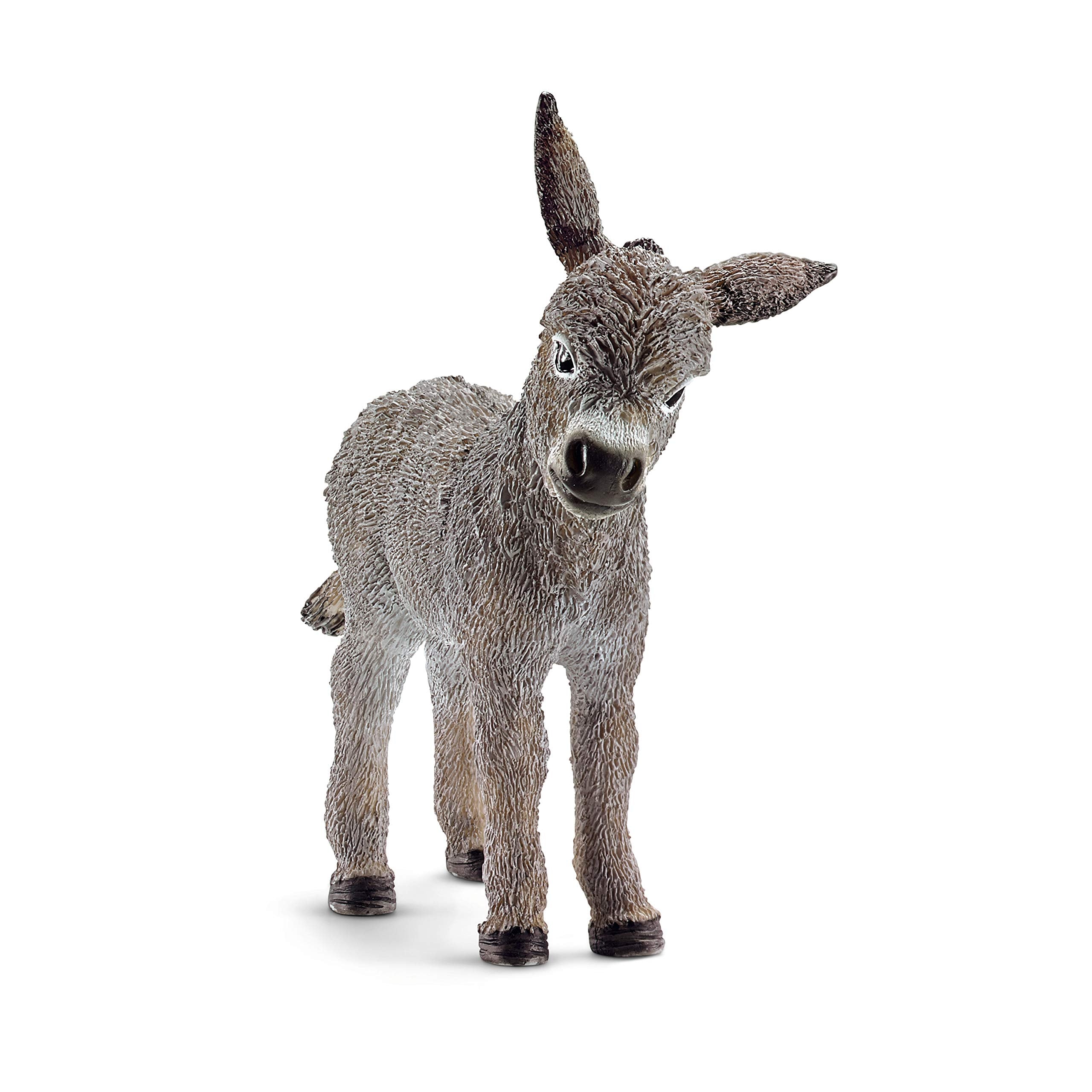 Schleich Farm World Donkey Foal Figurine | Ages 3+ | Grey