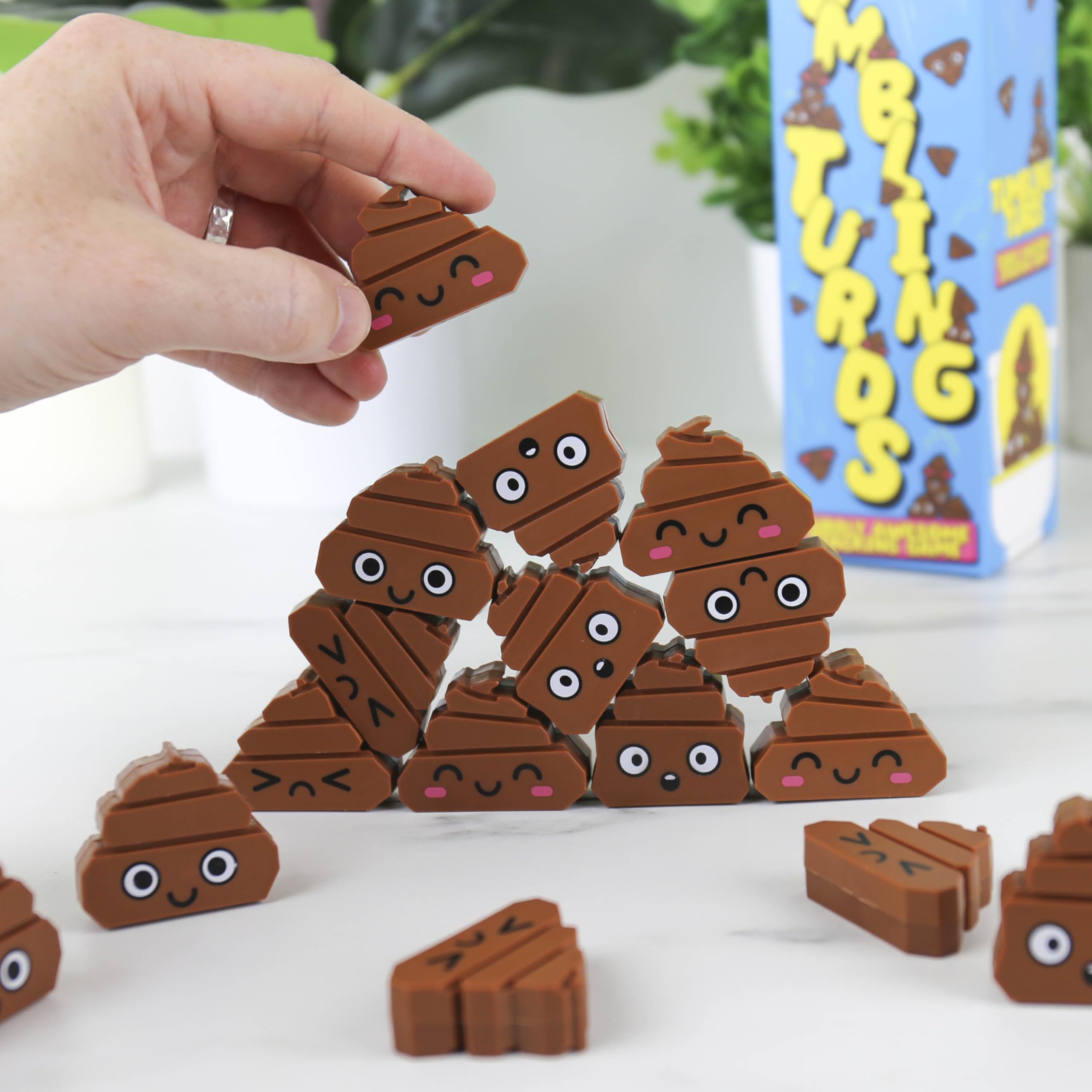 Gift Republic Tumbling Turds Stacking Game - Poo-Themed Family Fun for Kids 3