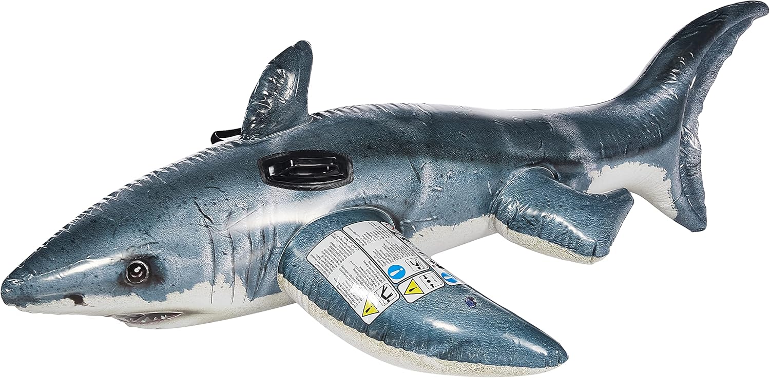 Intex Great Shark Ride-On Inflatable - 173x107 cm