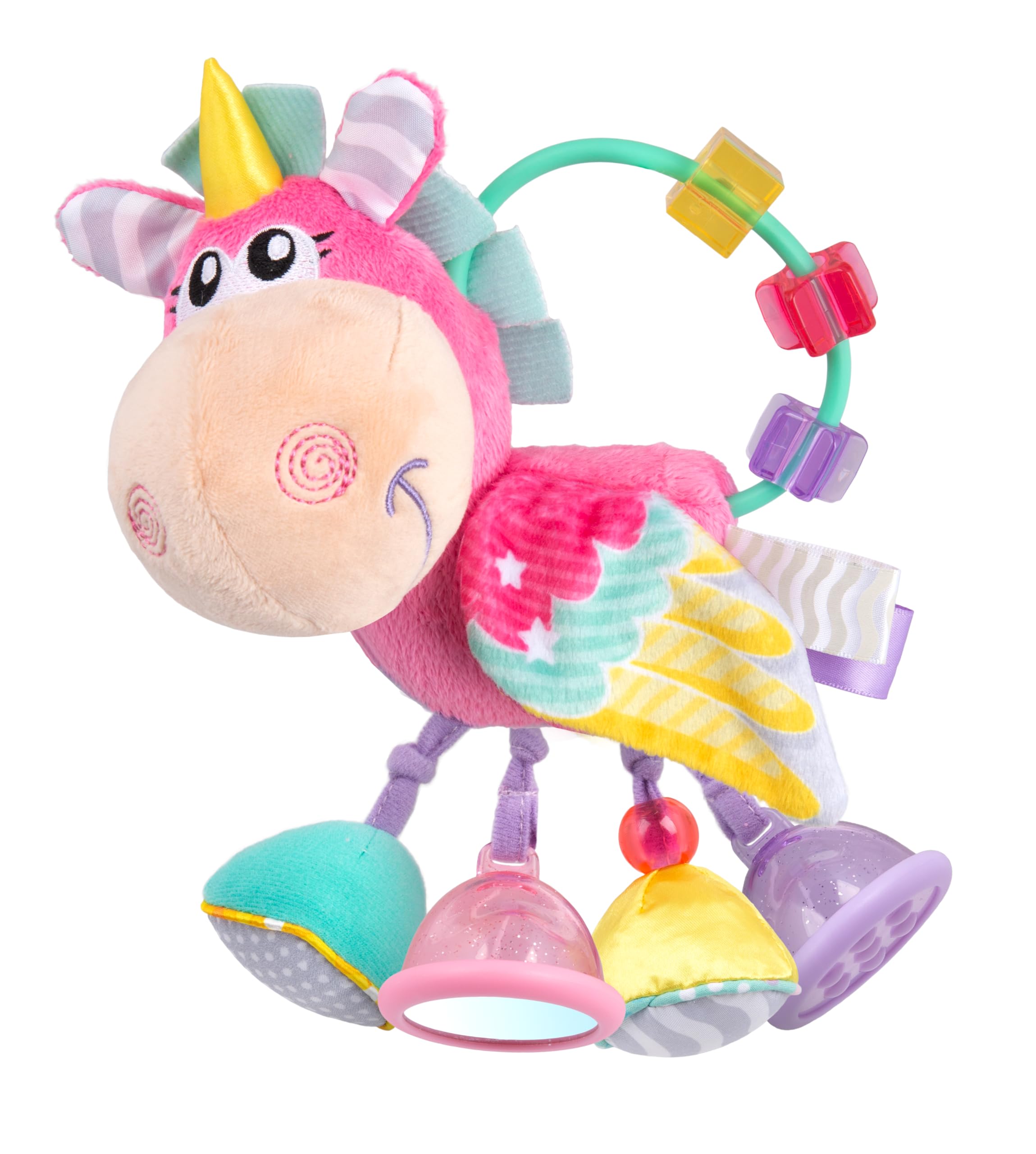 Playgro Unicorn Clip Clop Activity Rattle - Sensory Teether for 3M+ 1
