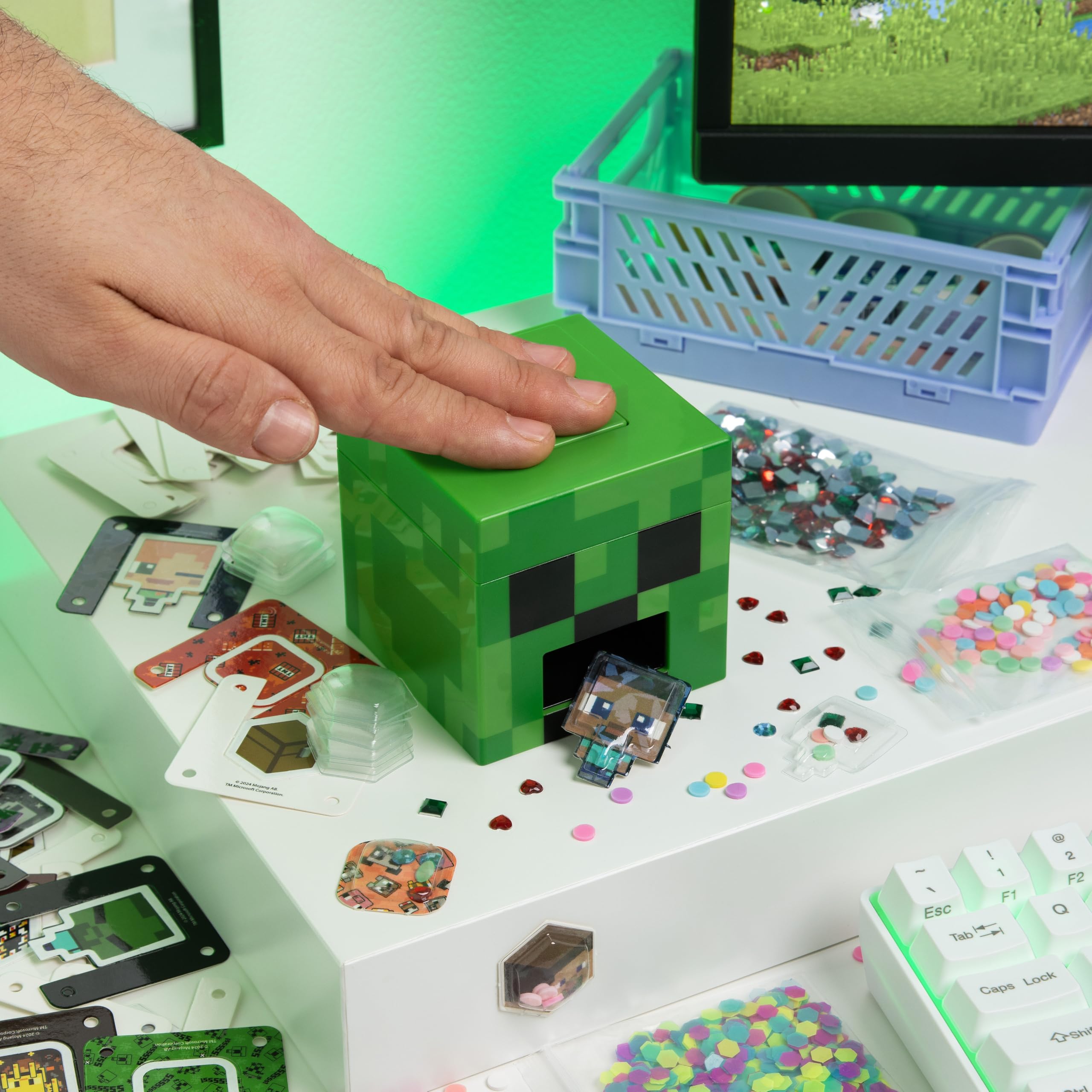 Paladone Minecraft Creeper DIY 3D Sticker Maker for Kids | Officially Licensed | Multicolor 5