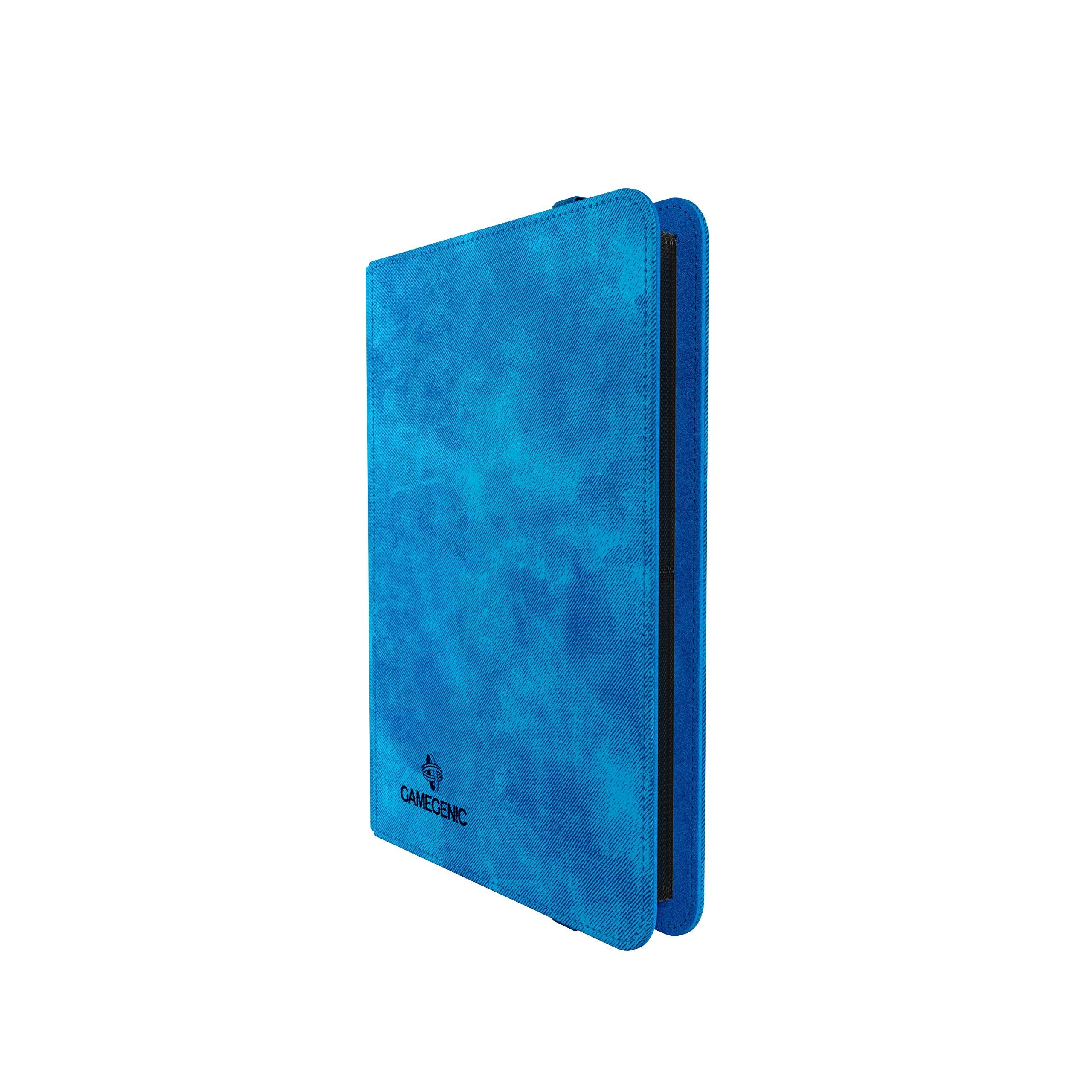 Gamegenic Prime Album - 8-Pocket Blue Storage | Holds 160 Double-Sleeved Cards | Reinforced Strap 2