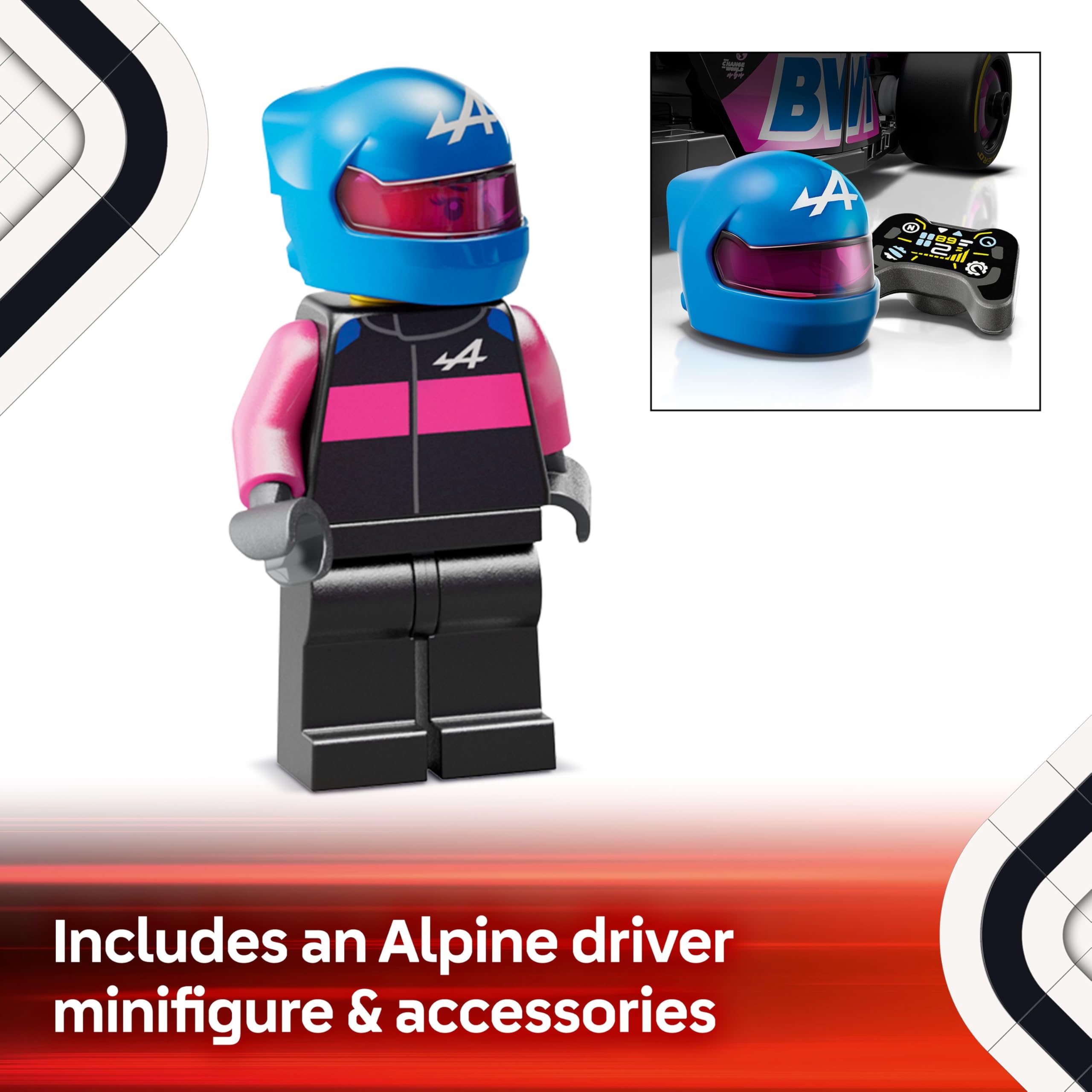 LEGO Speed Champions BWT Alpine F1 Team A524 Race Car Building Set 77248 for Ages 10+ 4
