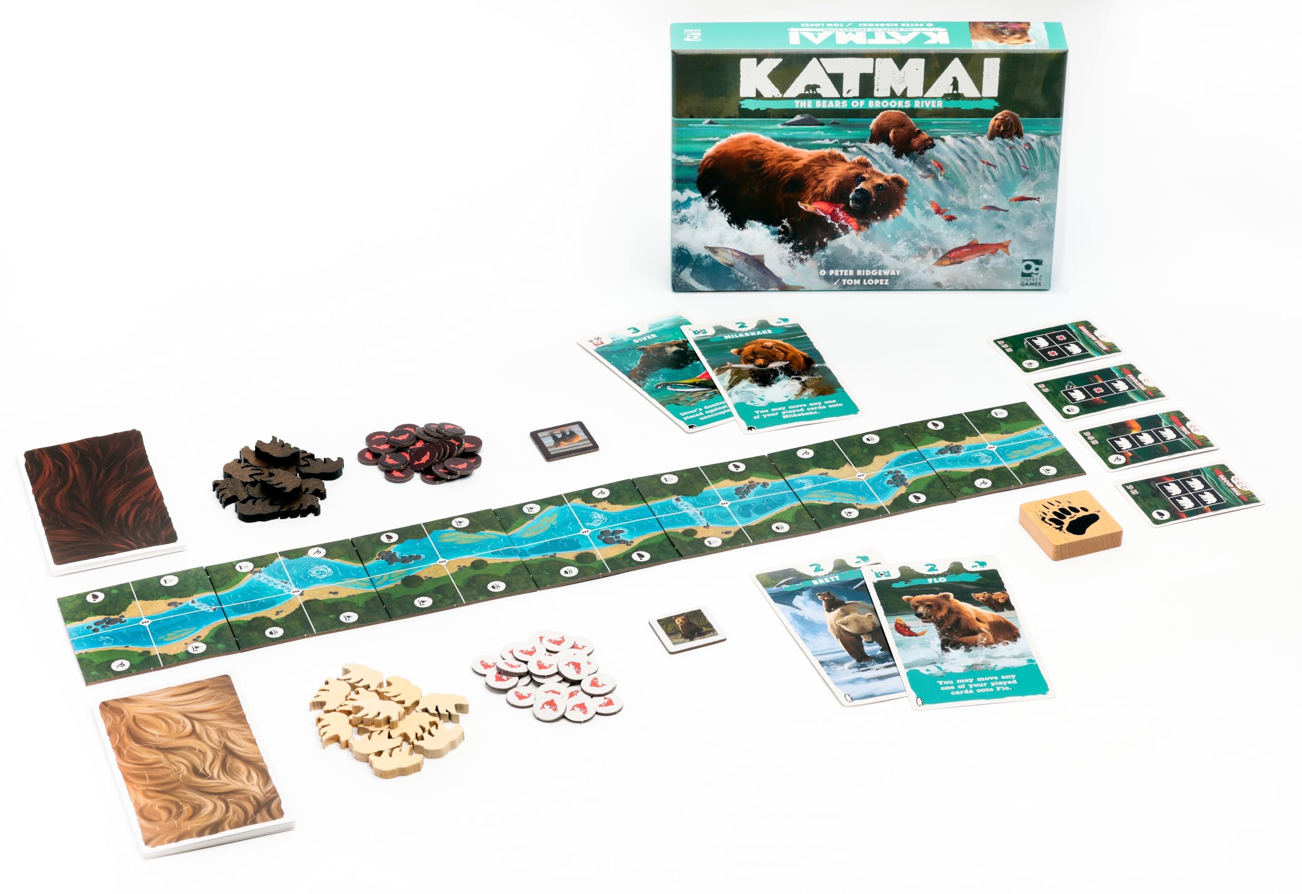 Osprey Games Katmai: The Bears of Brooks River Board Game 3