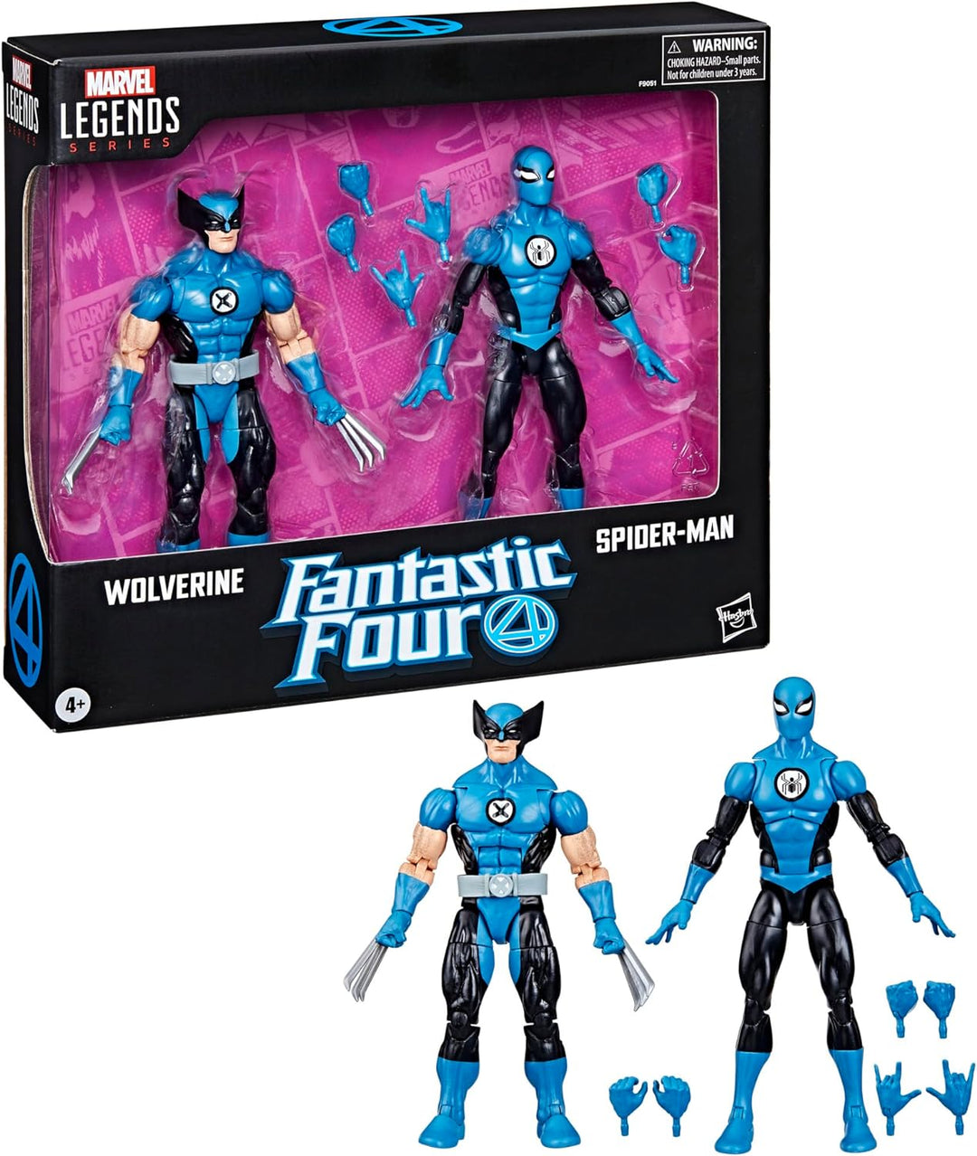 Hasbro Marvel Legends Series Fantastic Four - Wolverine and Spider-Man Action Figure 2-Pack (ML-FF02)