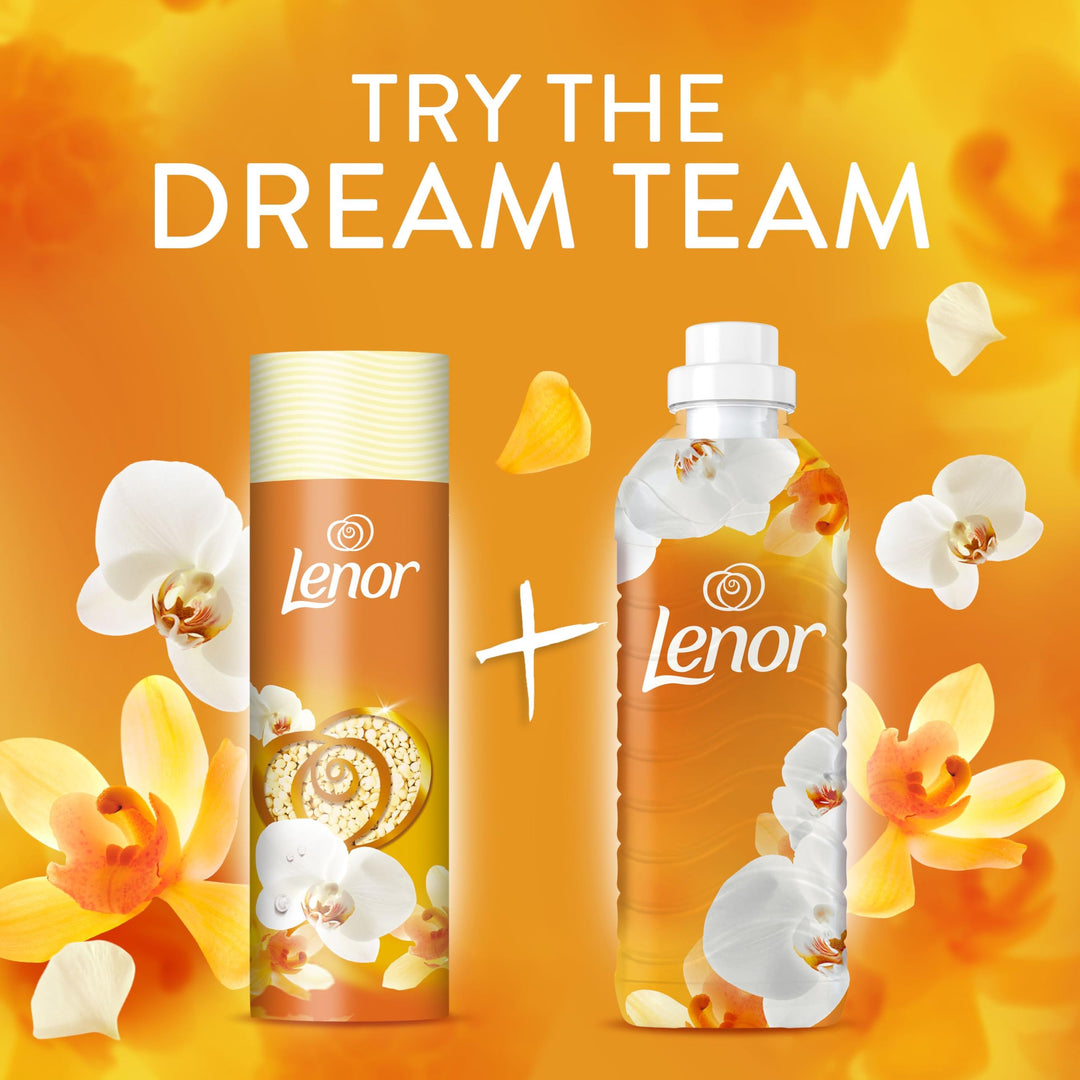 Lenor Gold Orchid In-Wash Scent Booster 495g – Non-Stop Freshness Up to 12 Weeks