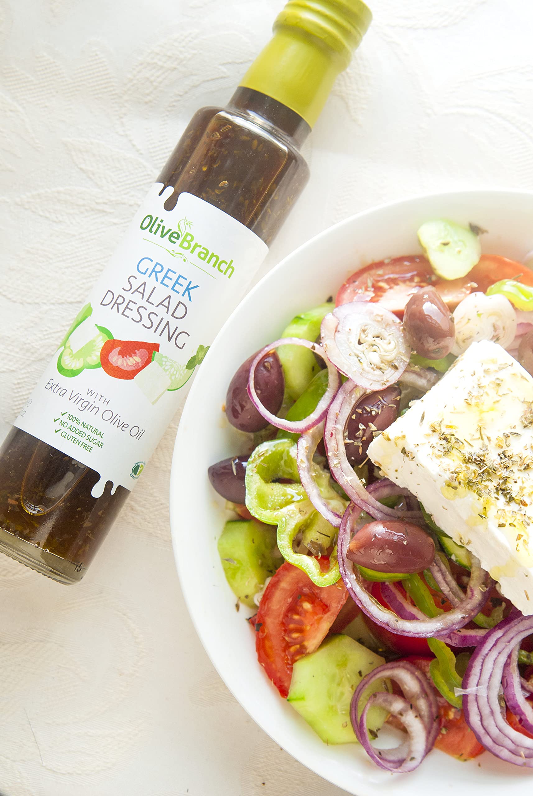 Olive Branch Authentic Greek Salad Dressing - Made in Crete | No Added Sugar | 250ml 3