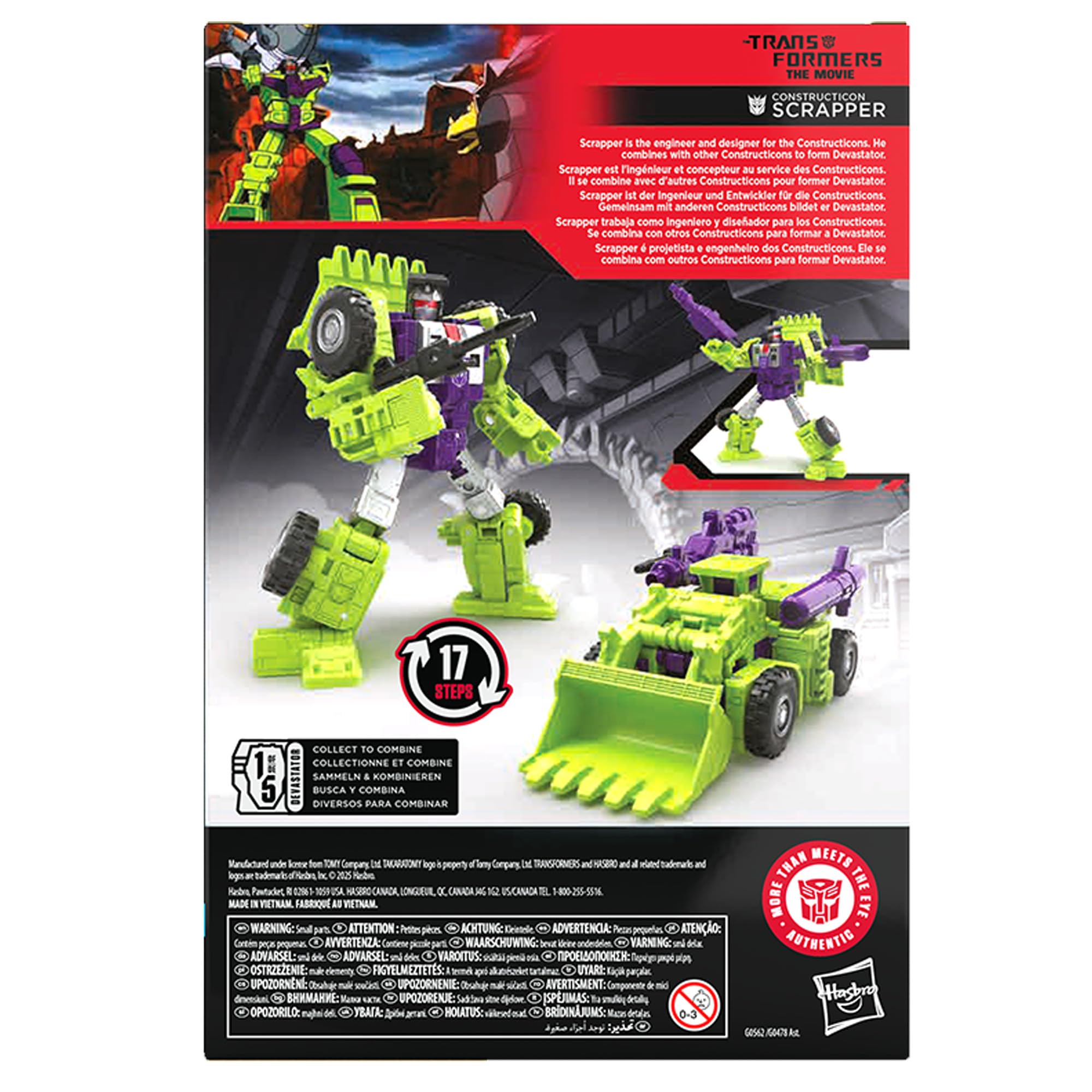 Transformers Studio Series Voyager Class Constructicon Scrapper Action Figure | 6.5-inch | 17 Steps 11