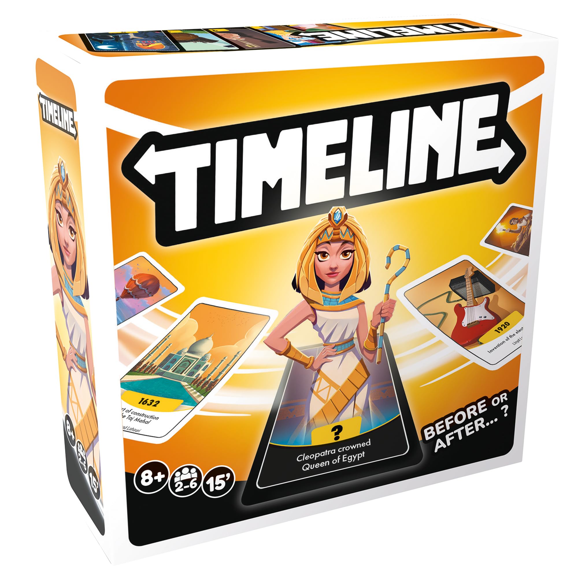 Asmodee Timeline Family Trivia Card Game | Ages 8+ | 2-6 Players | 15 Min 1