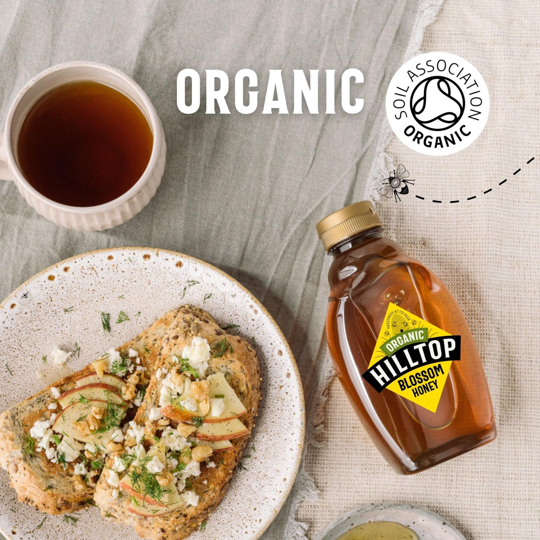Hilltop Honey - Organic Blossom Honey - Squeezy Bottle - 720g