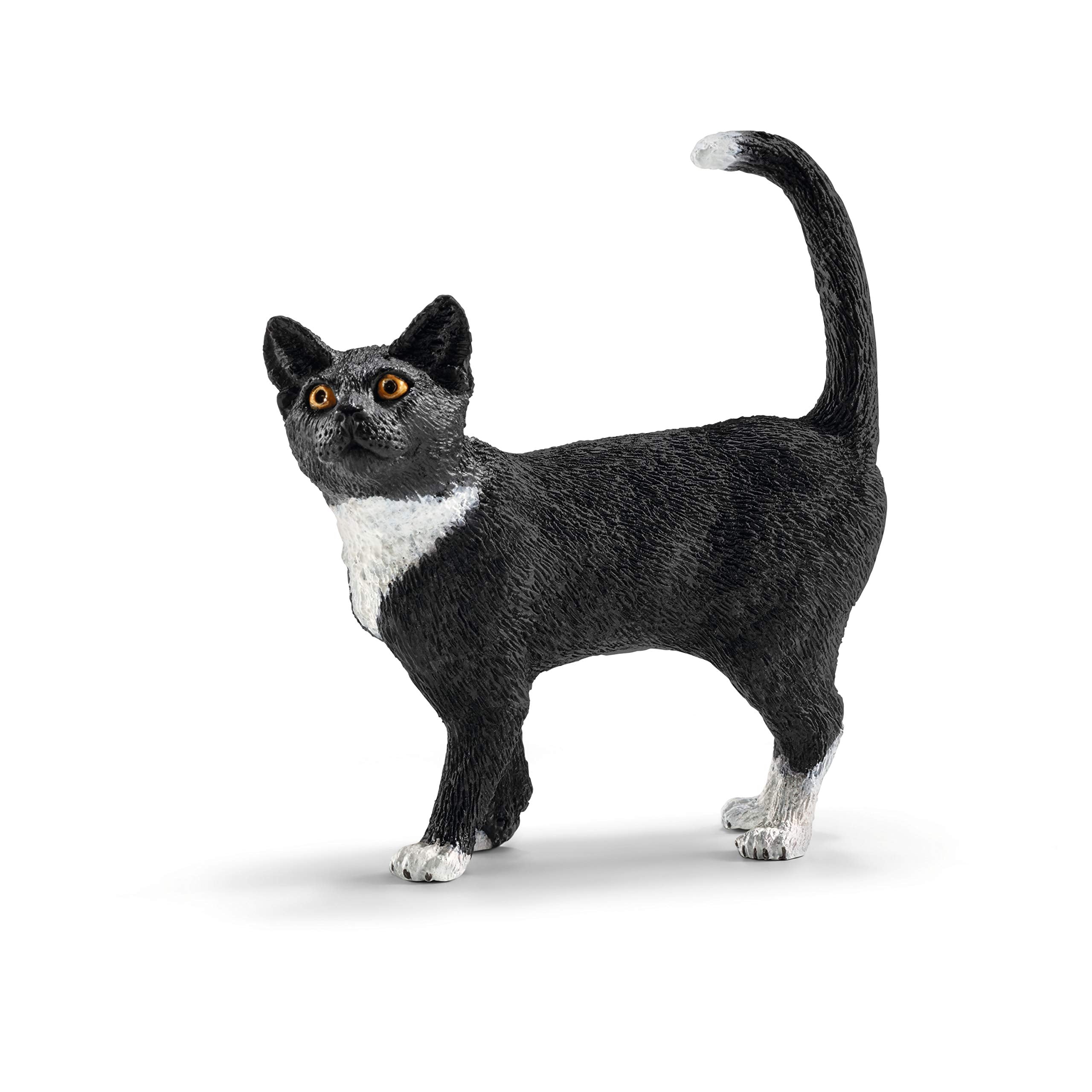 SCHLEICH Cat, Standing - Hand-Painted Farm World Figurine for Imaginative Play (Ages 3+) 1