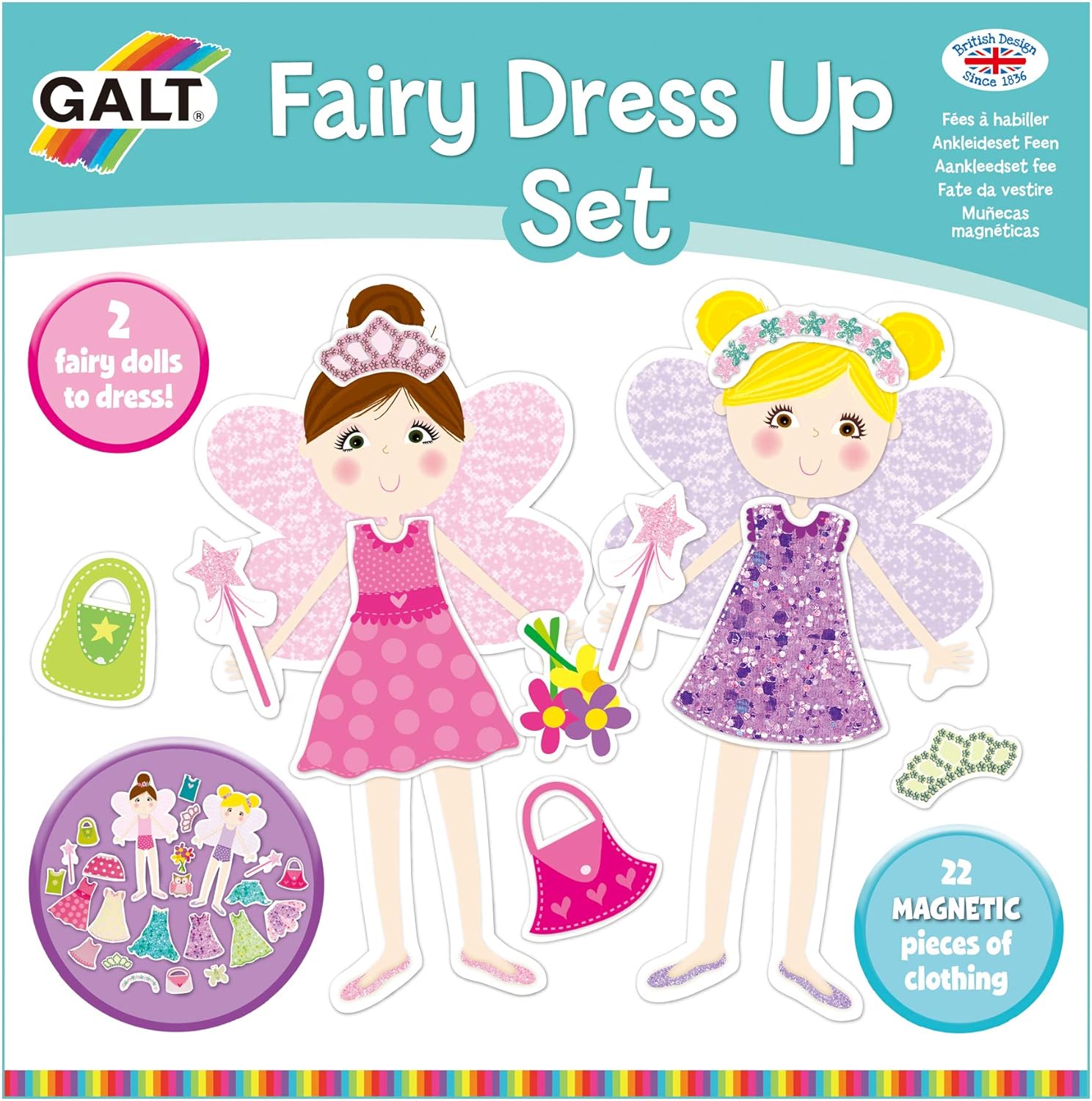 Galt Fairy Dress Up Set - Magnetic Craft Playset for Kids Ages 3+ 1