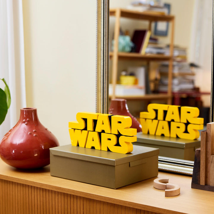 LEGO Star Wars 75407 Brick-Built Star Wars Logo - Collectible Building Set for Adults