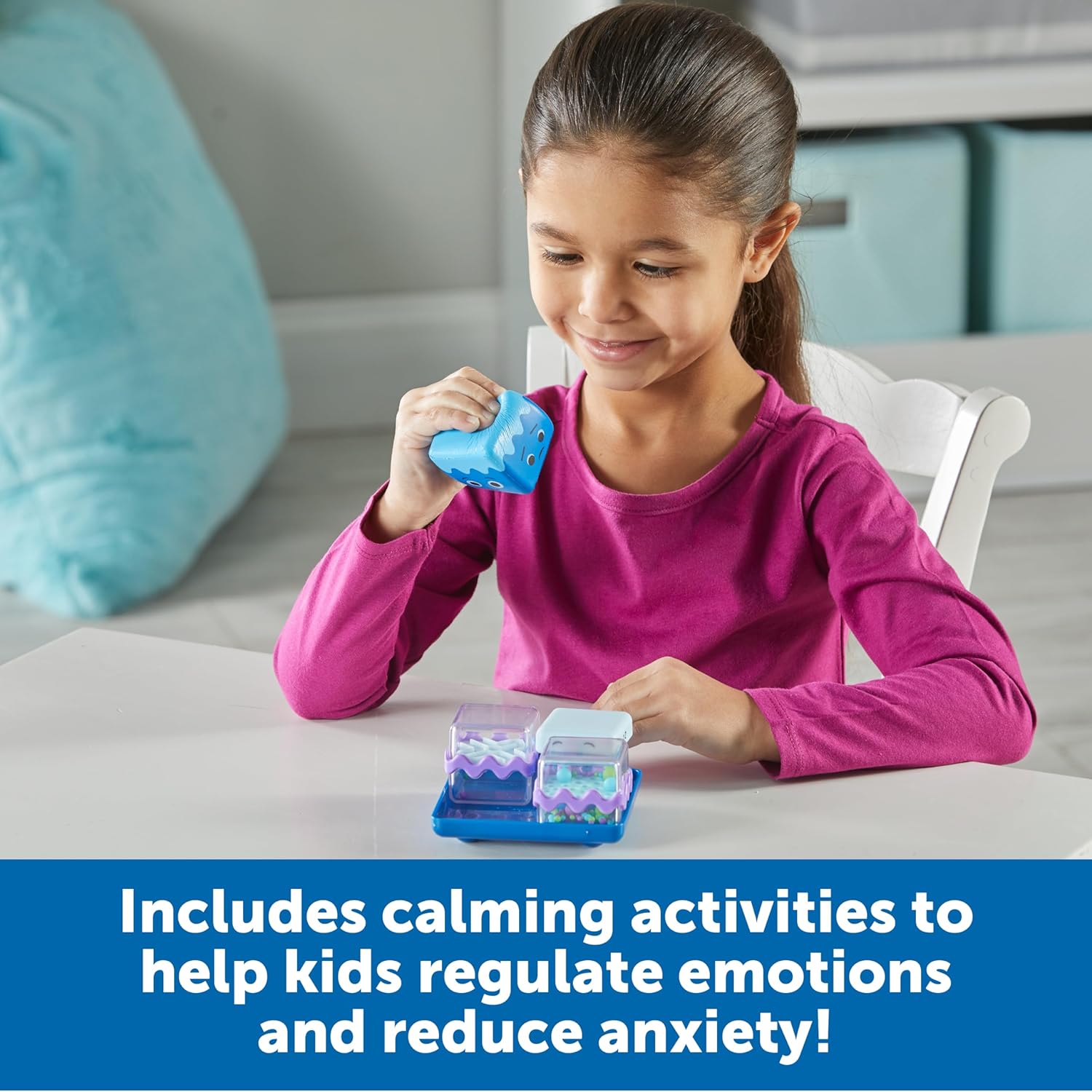 Learning Resources Cool Down Cubes Sensory Fidget Set - 4 Calming Activities for Kids Ages 4+ 4