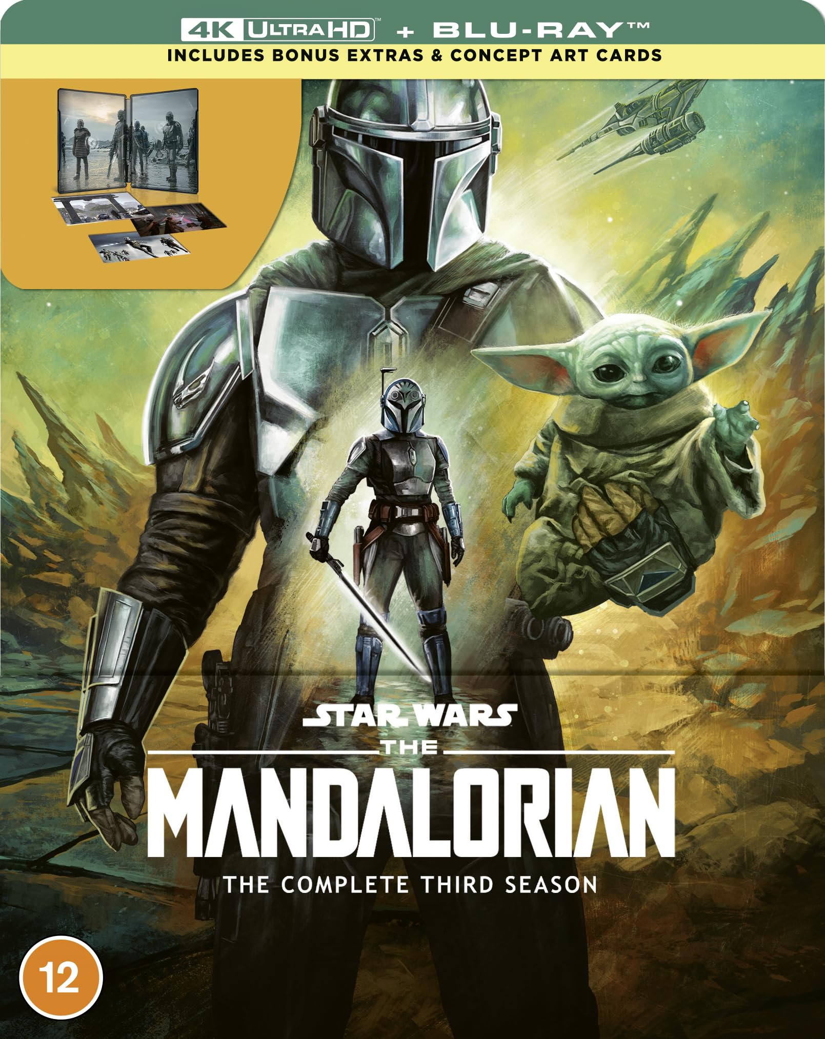 Star Wars Mandalorian Season 3 4K UHD + Blu ray Steelbook (Disney+ Original