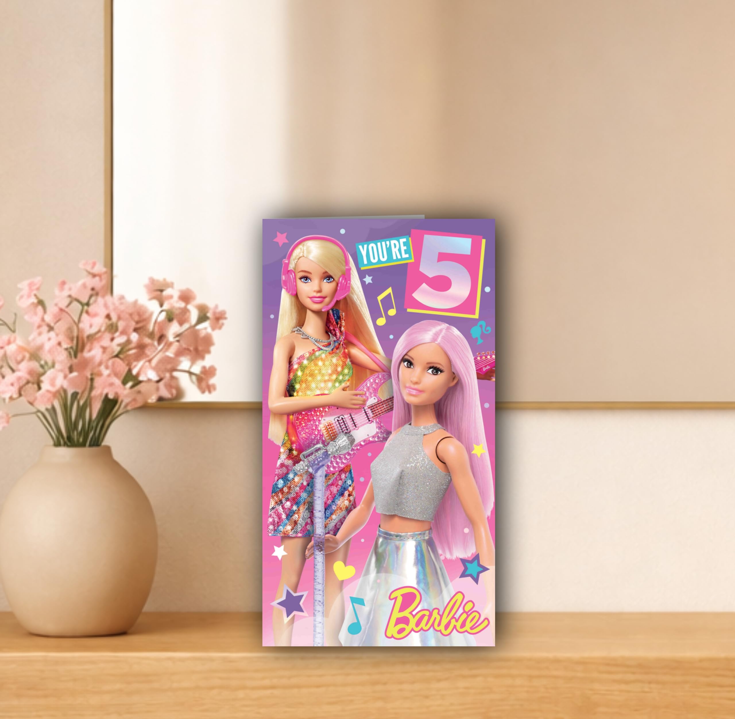 Barbie Birthday Card - Age 5 Greeting Card for Girls | Danilo Promotions LTD