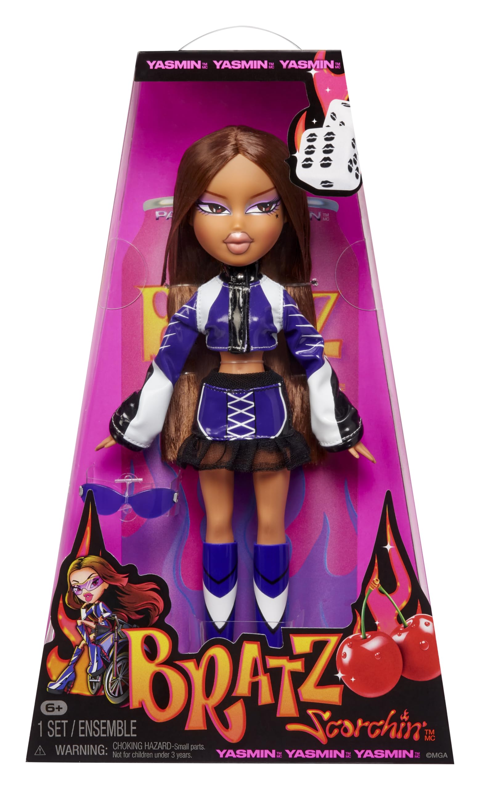 Bratz Scorchin' Yasmin Doll - Moto-Inspired Style | 11.5 inches | Ages 3+ 1
