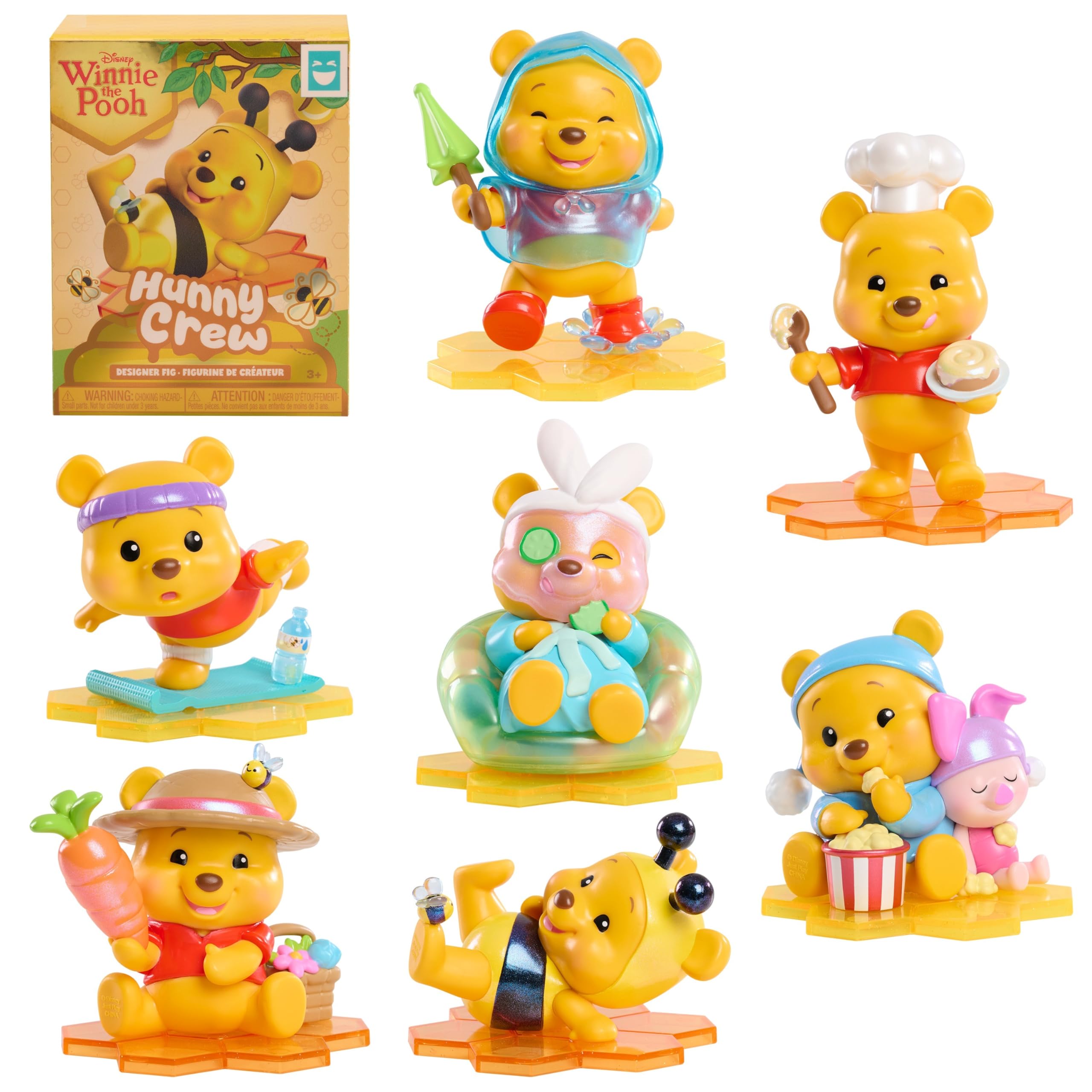 Just Play HAPPY HAUL Winnie the Pooh Hunny Crew Designer Figure | Surprise Collectible | Ages 8+